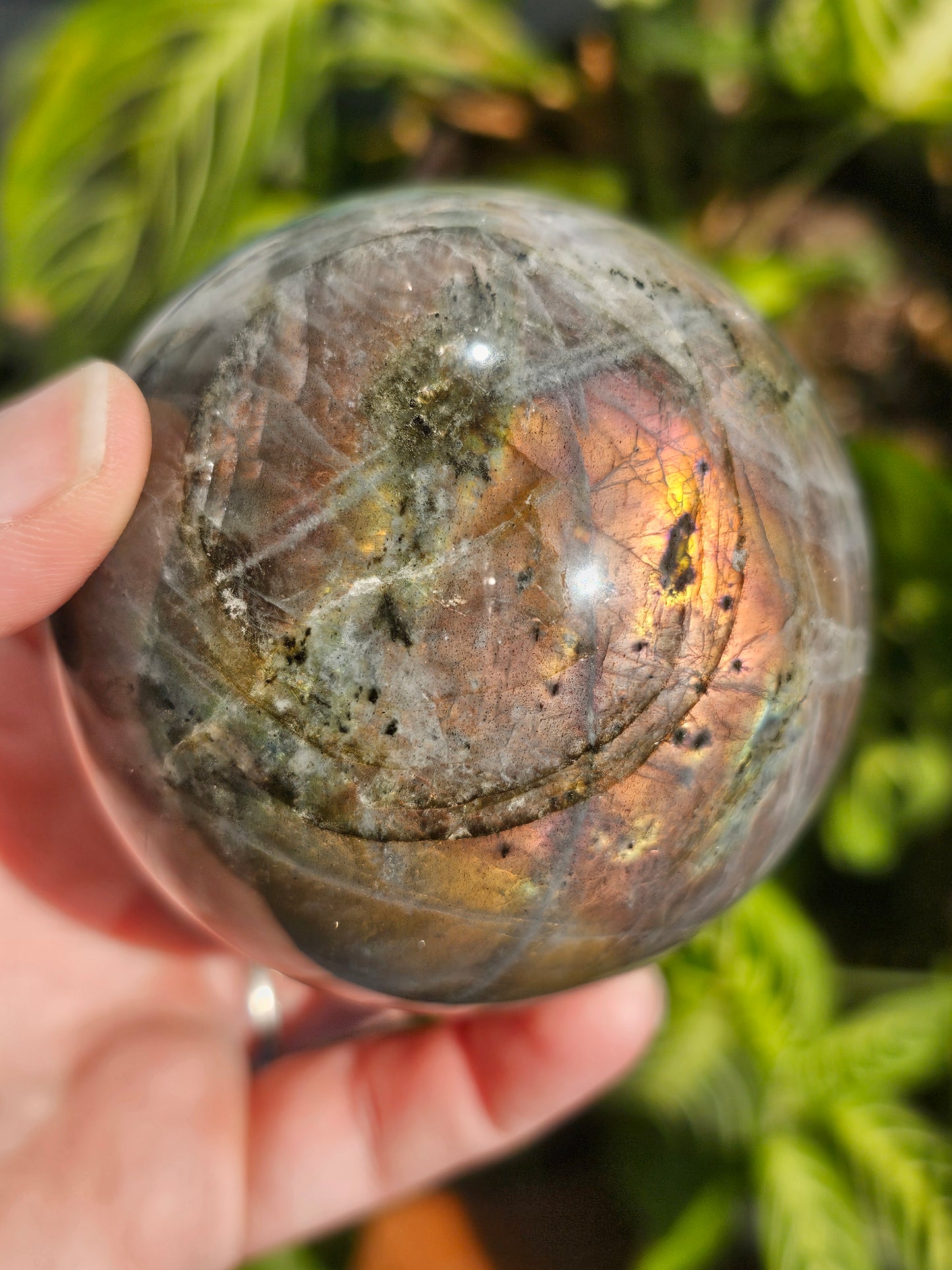 Sunset Labradorite Sphere