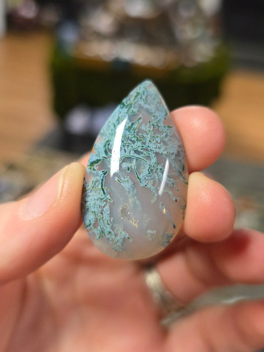 Ochocho Moss Agate Cabochon