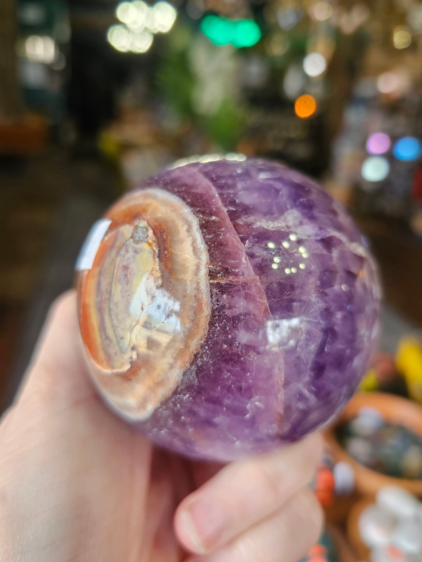 Amethyst Agate Sphere