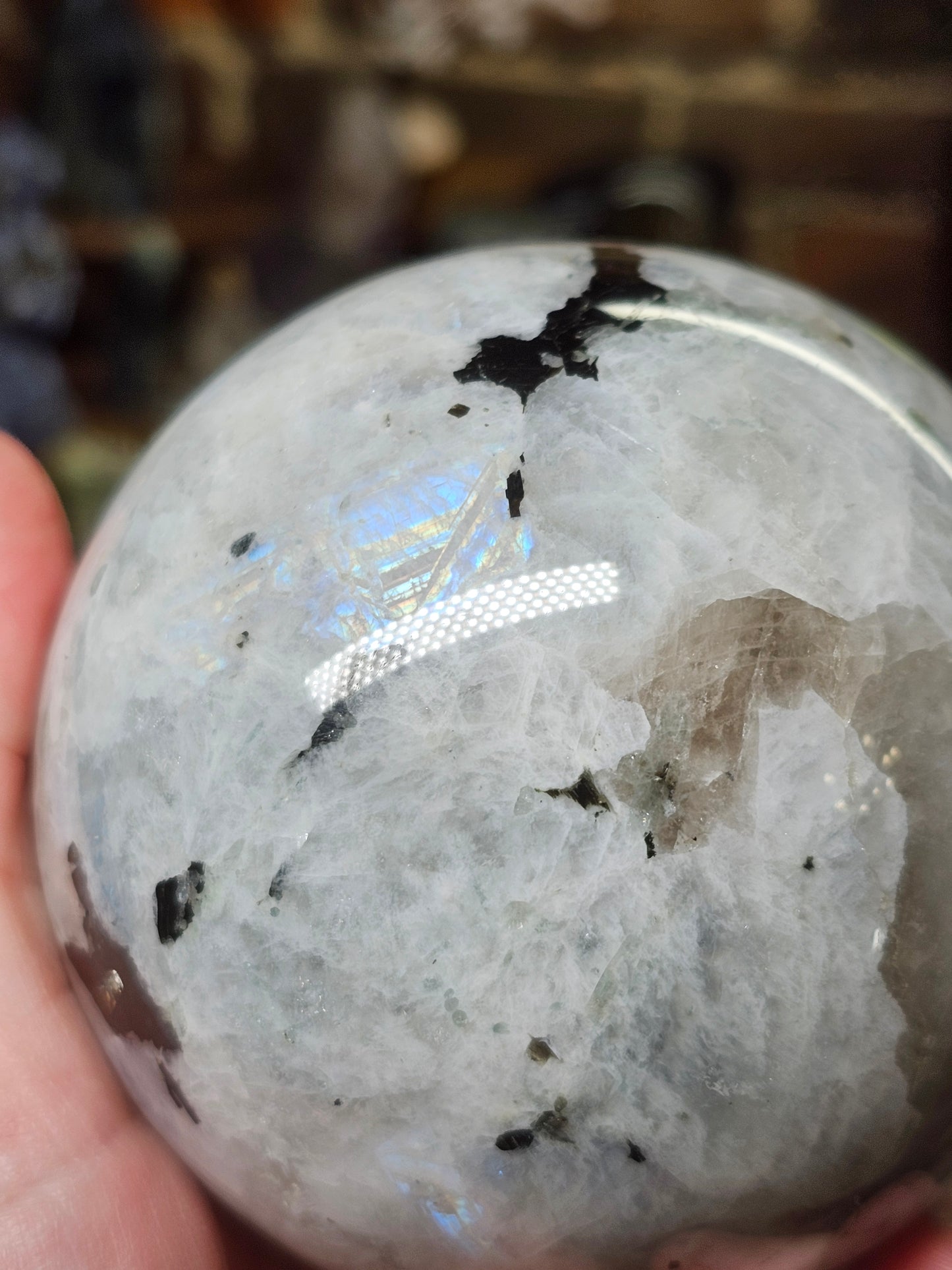 Rainbow Moonstone Sphere