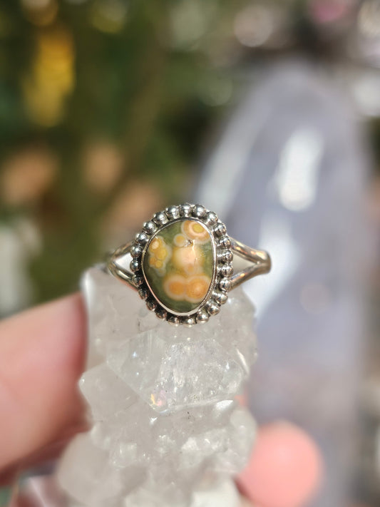 Size 6 Ocean Jasper Ring