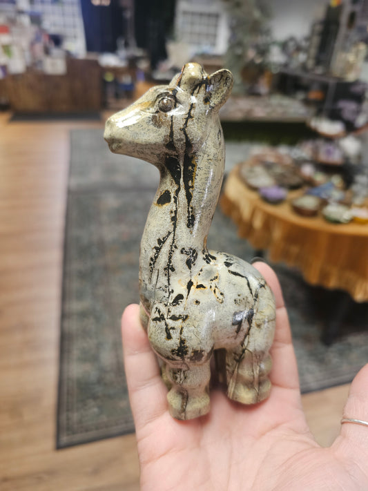 Dendritic Jasper Giraffe