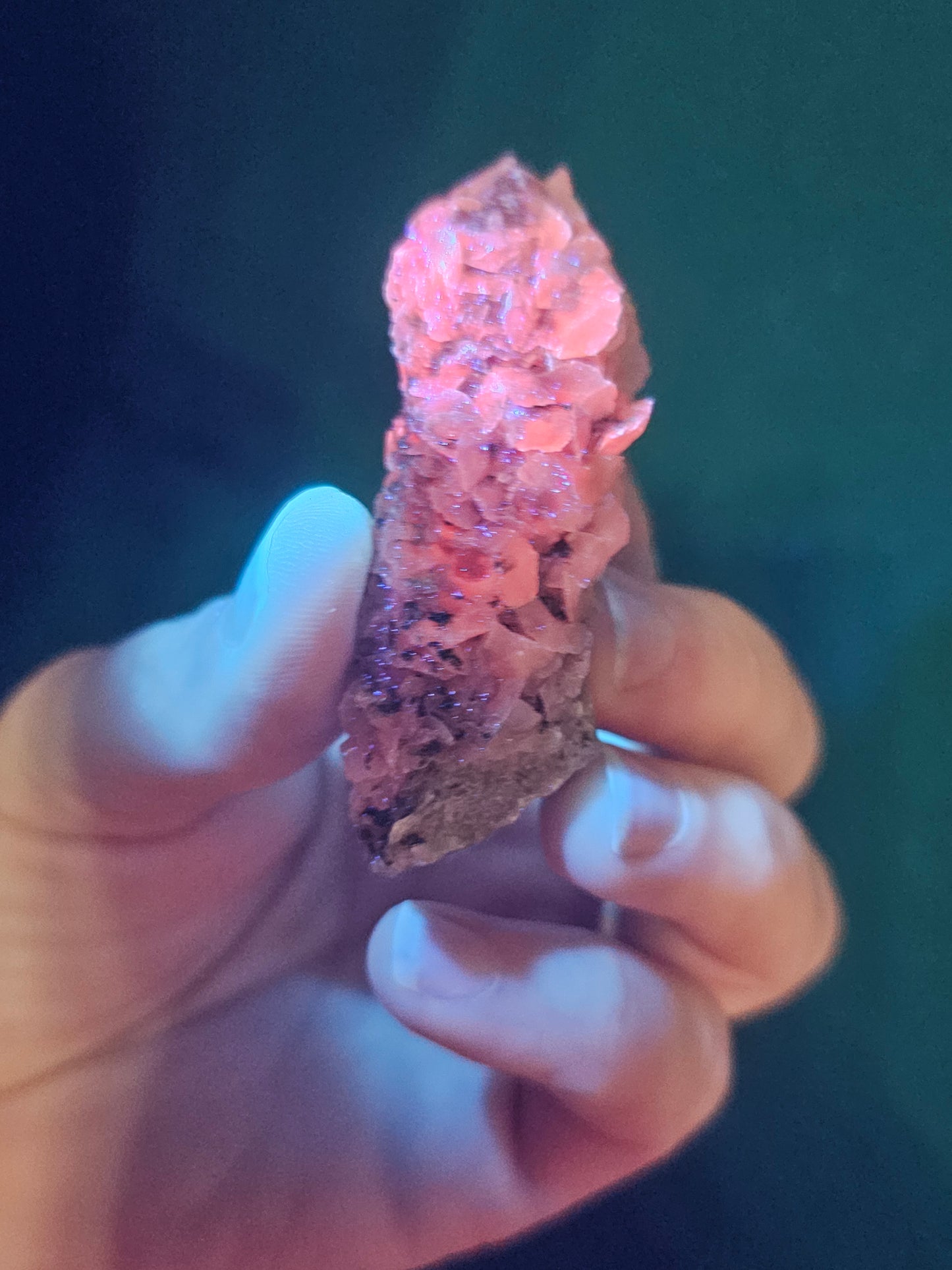 Calcite on Quartz