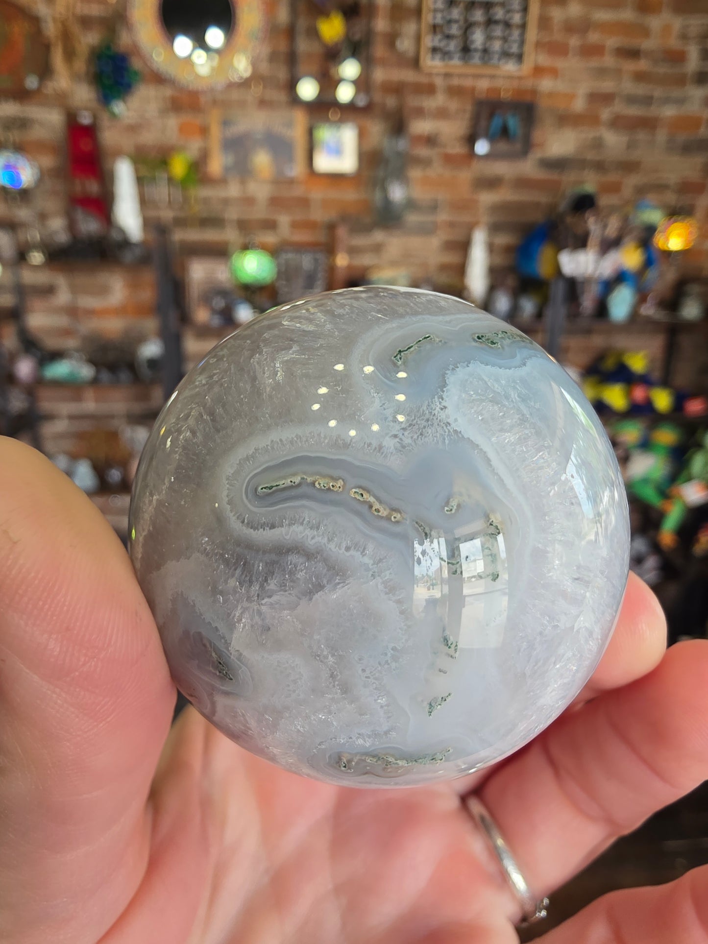 Moss Agate Sphere