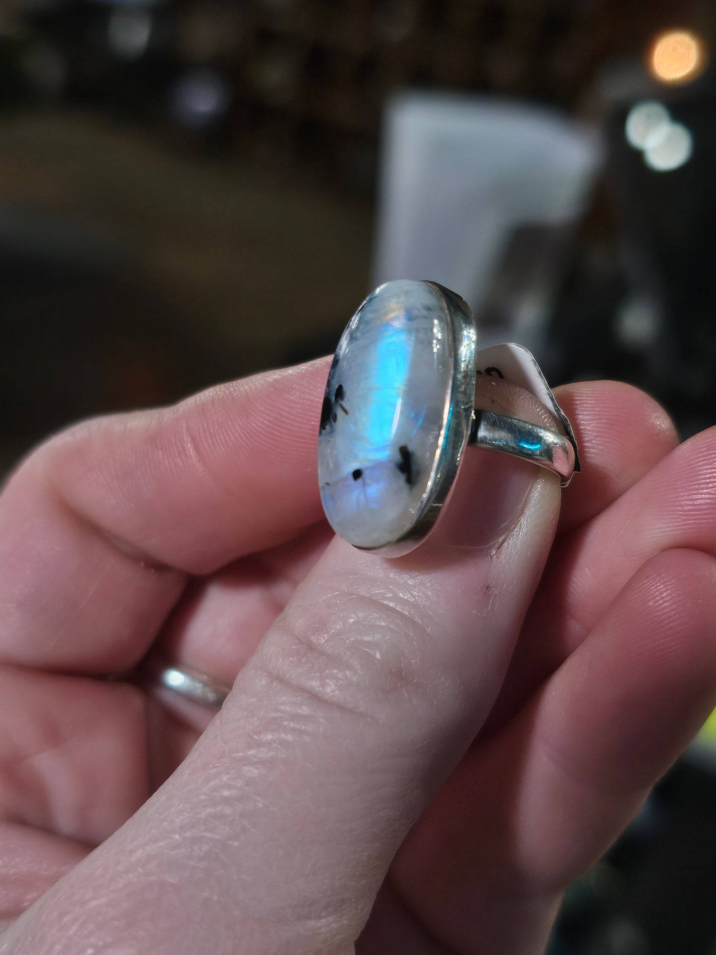 Size 5.5 Rainbow Moonstone Ring