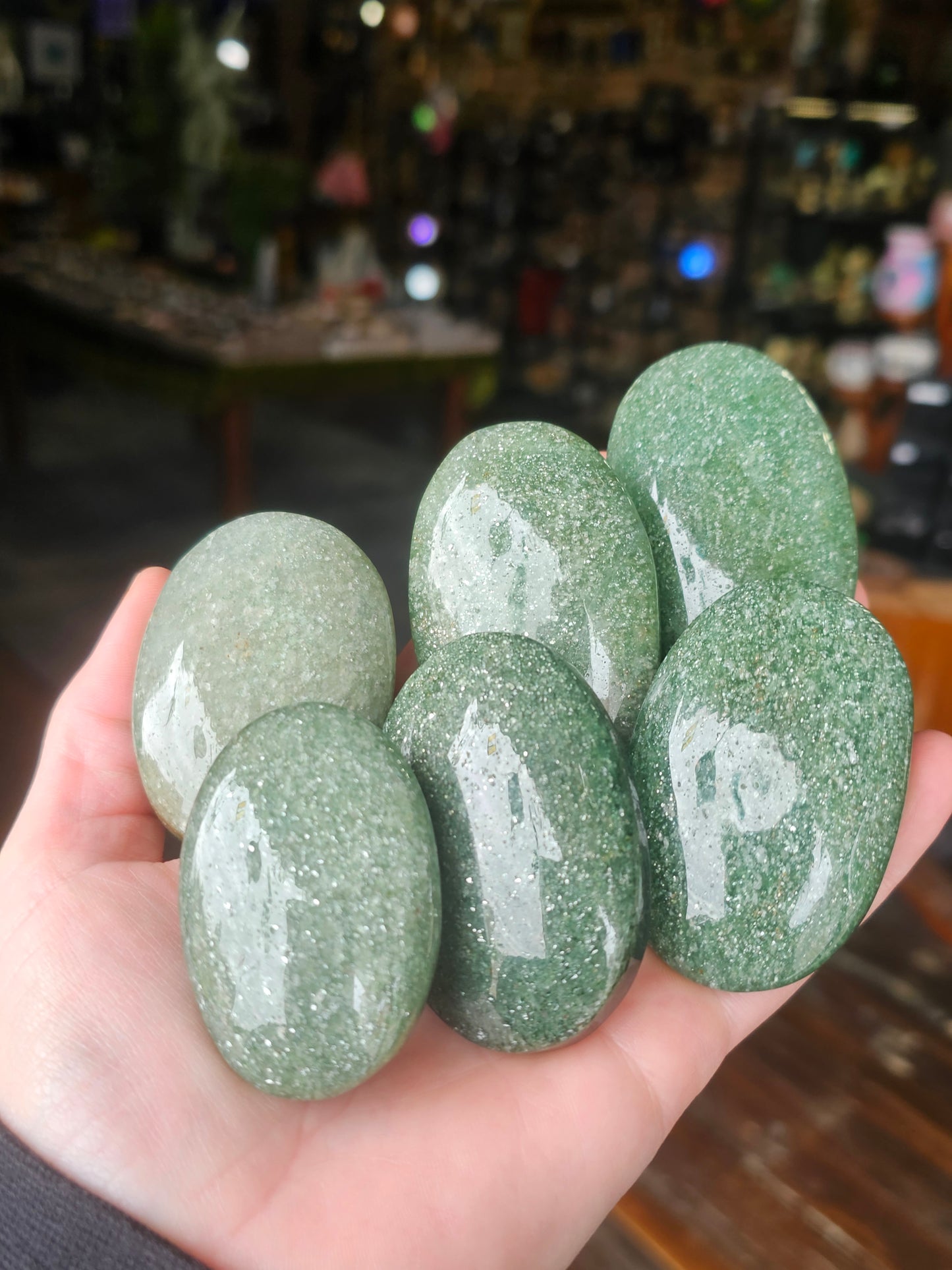 Green Adventurine Palm Stone