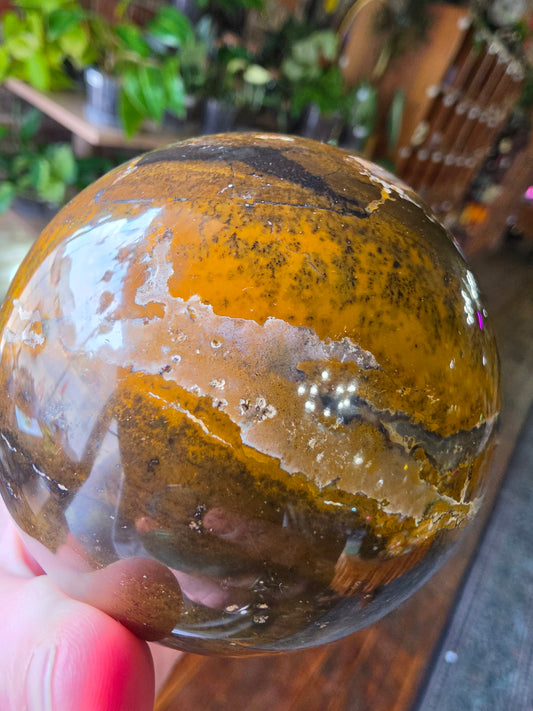 Dendritic Jasper Sphere