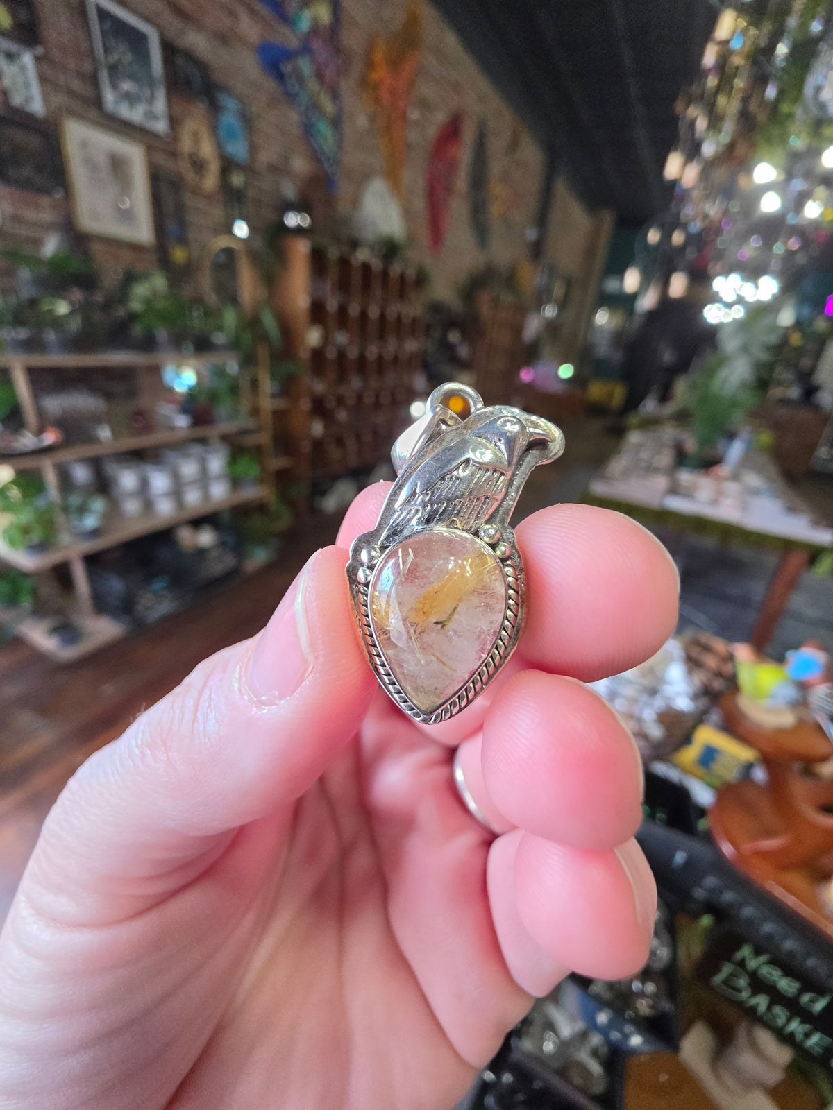 Rutilated Quartz Pendant