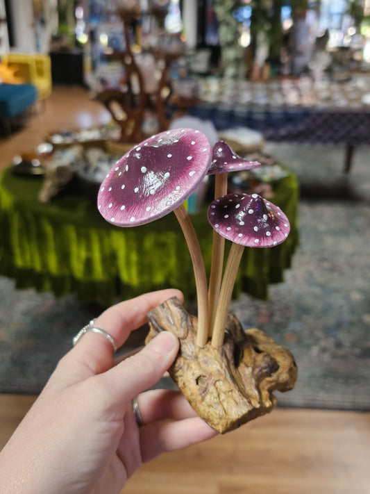 Wooden Mushroom Carving