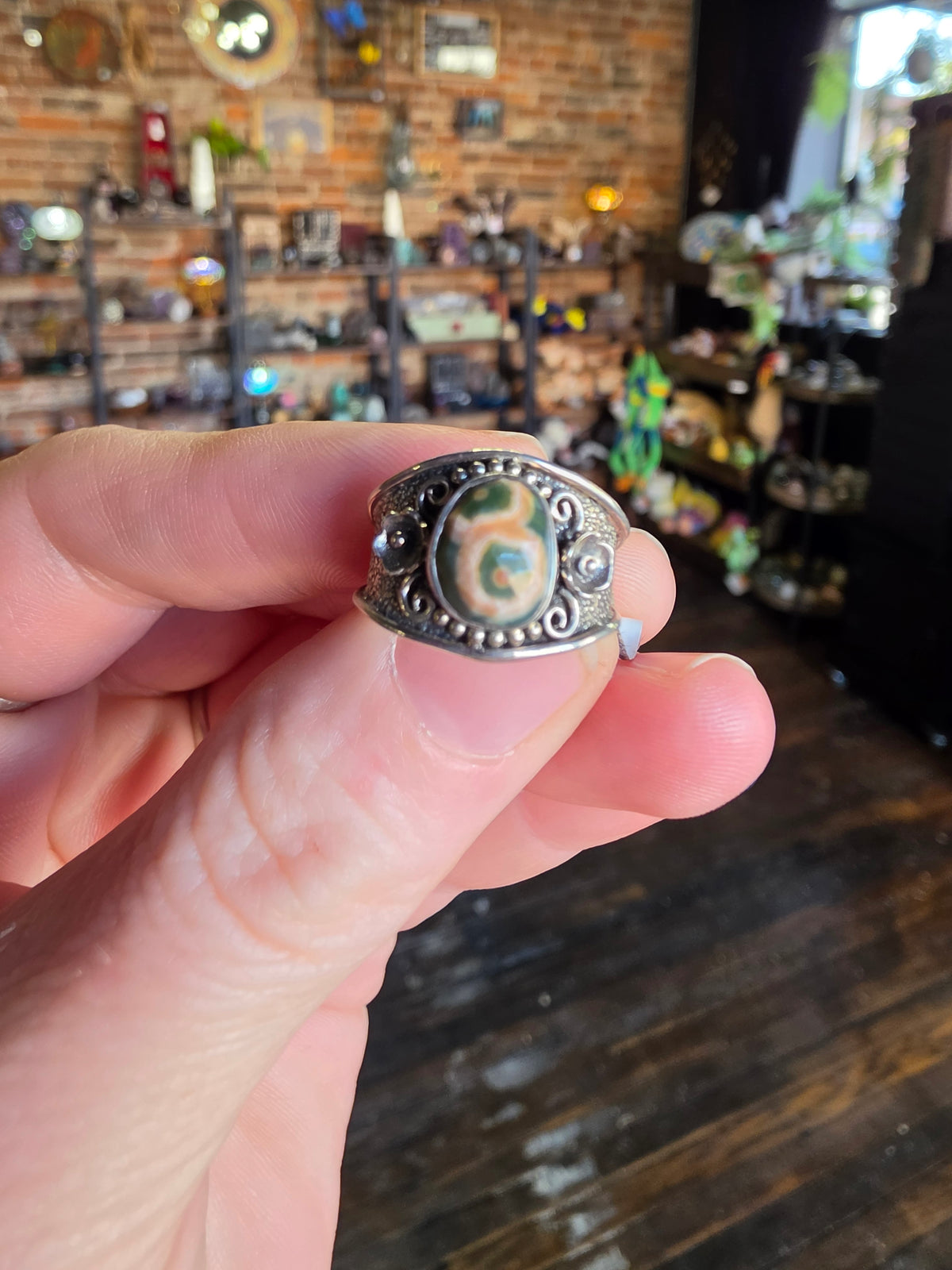 Size 6 Ocean Jasper Ring