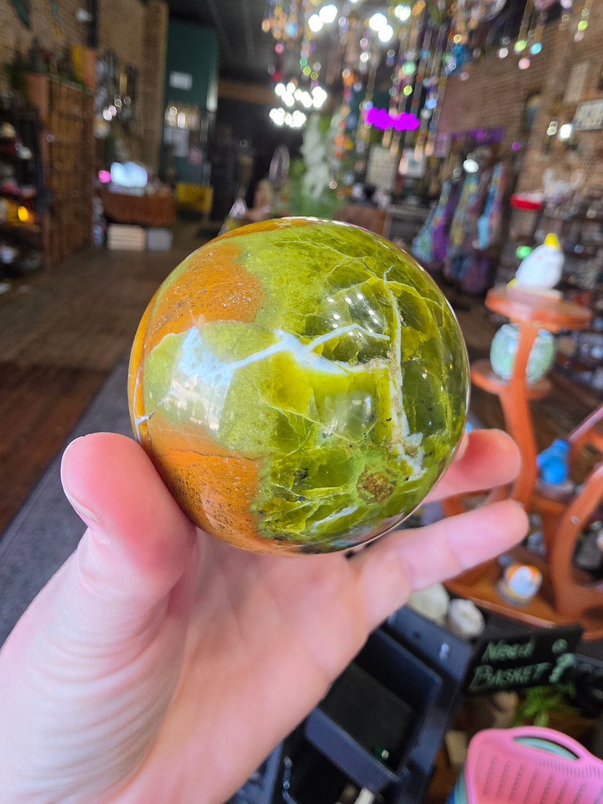 Green Common Opal Sphere