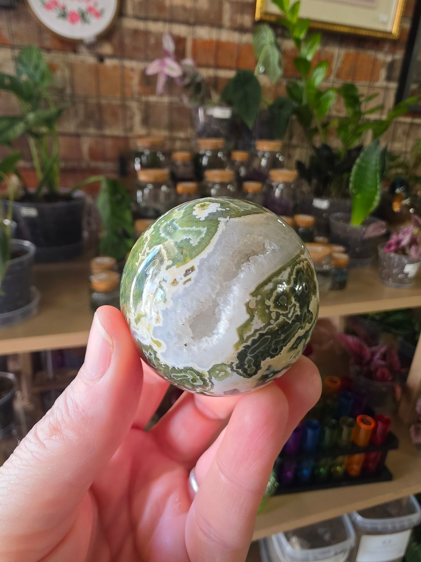 7th Vein Ocean Jasper Sphere