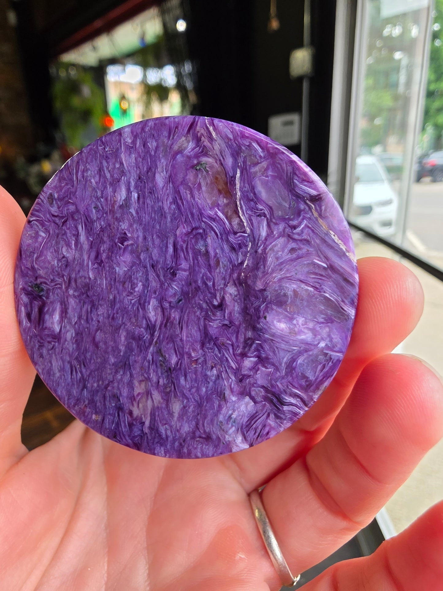 Charoite Disc