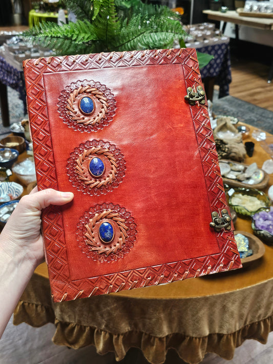 XL Lapis Lazuli Leather Journal