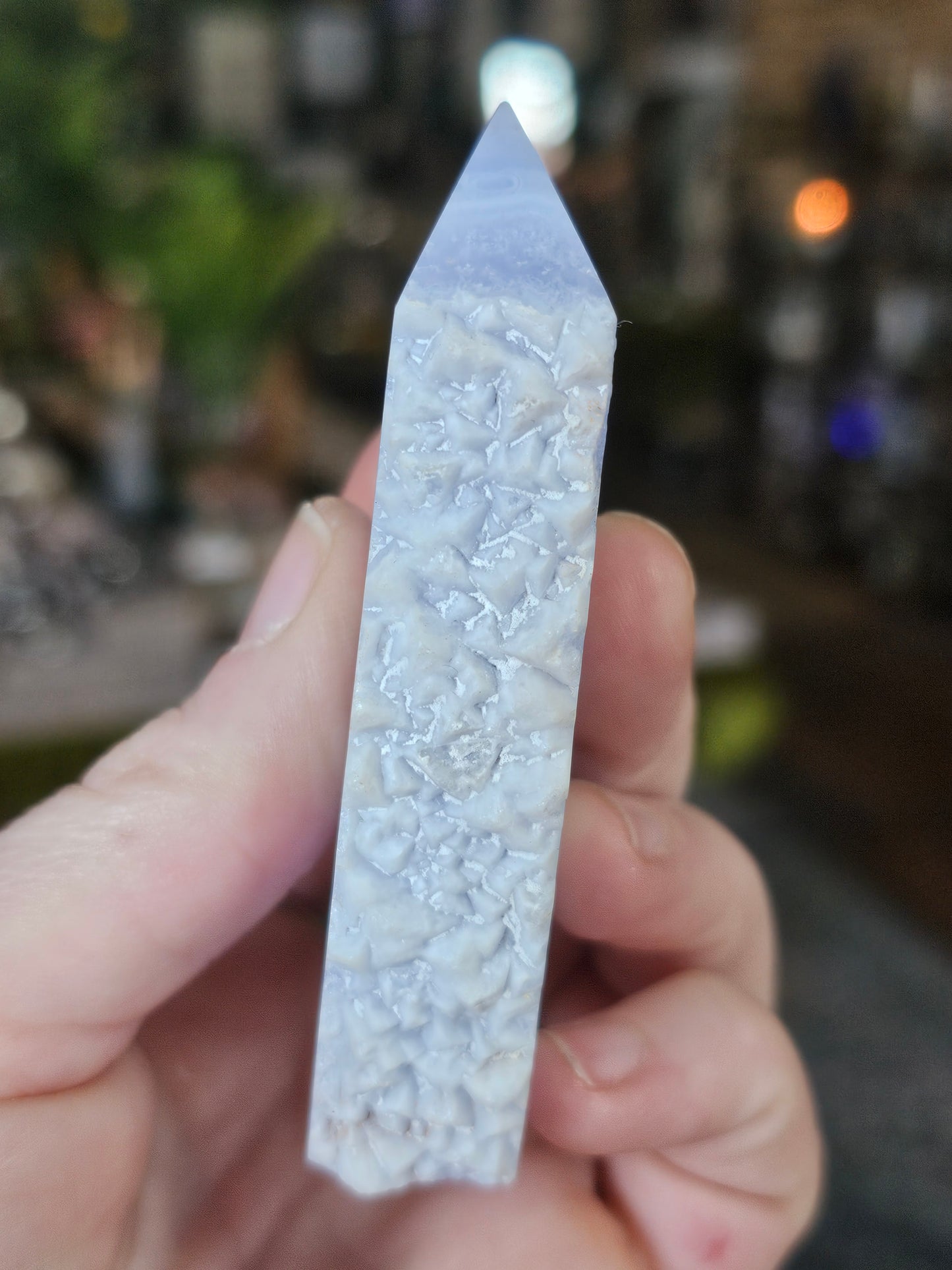 Blue Lace Agate Point