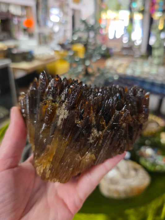 Amber Calcite