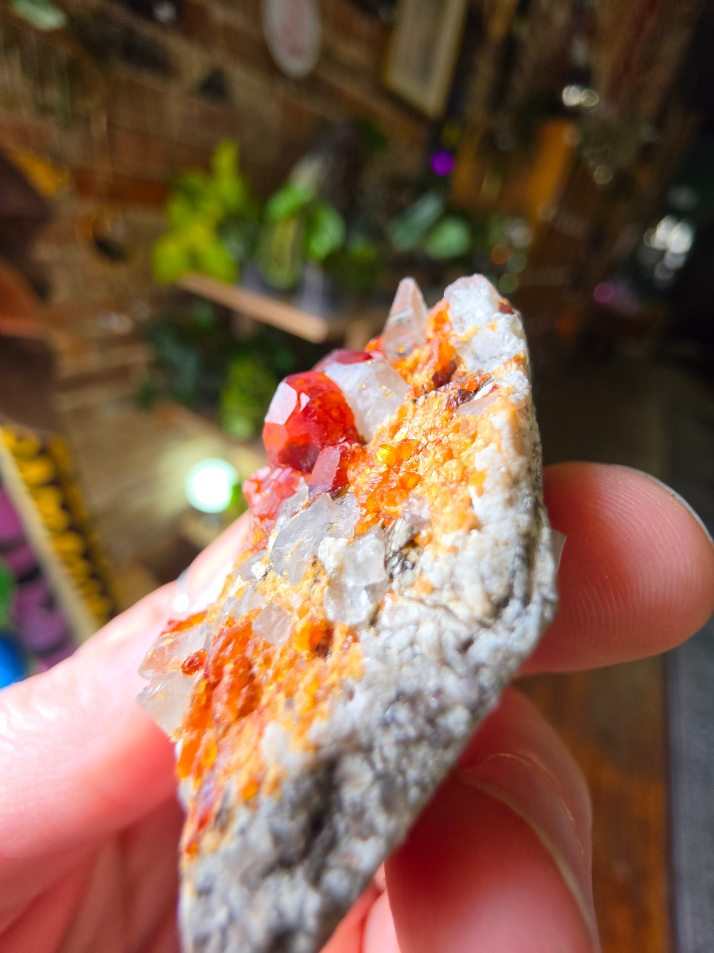 Garnet on Smoky Quartz