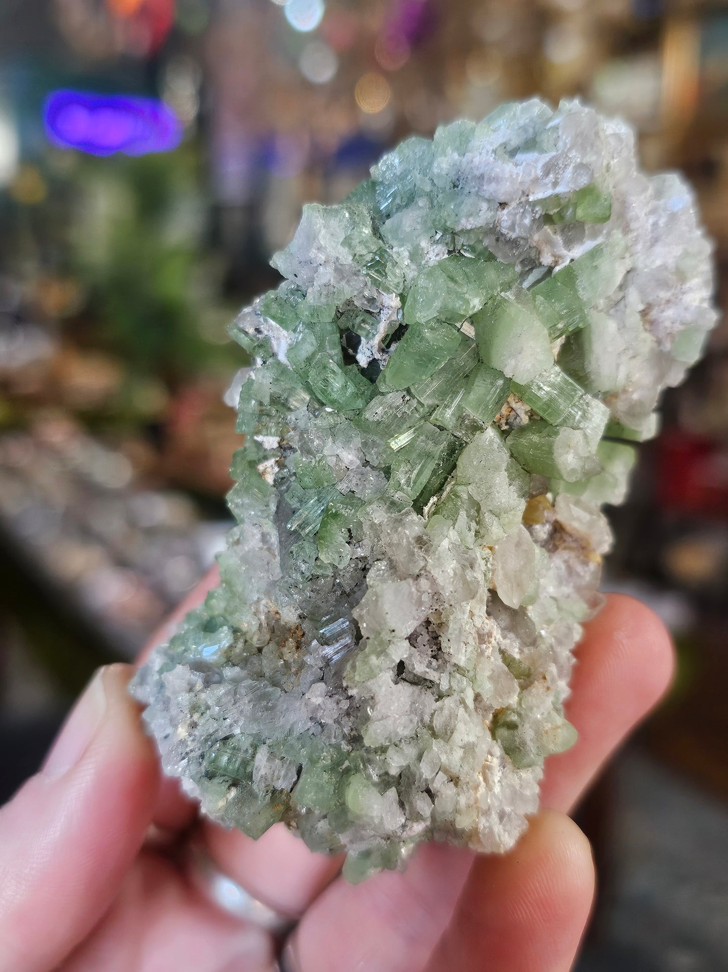 Green Tourmaline & Quartz