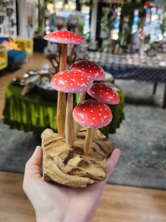 Wooden Mushroom Carving