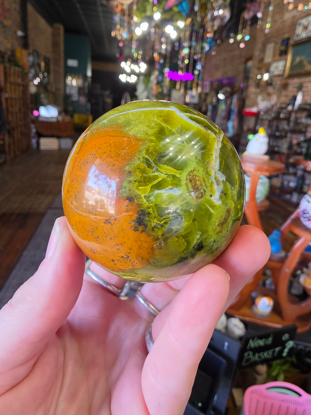 Green Common Opal Sphere
