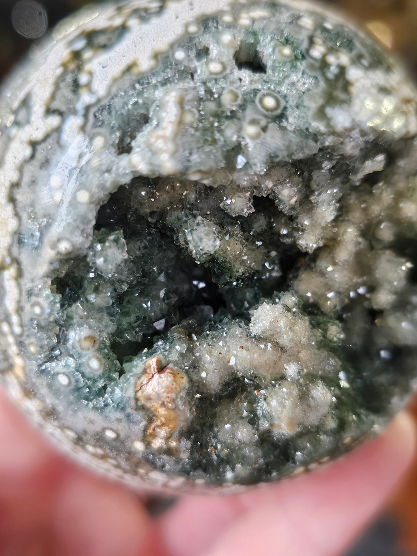 Druzy Ocean Jasper Sphere