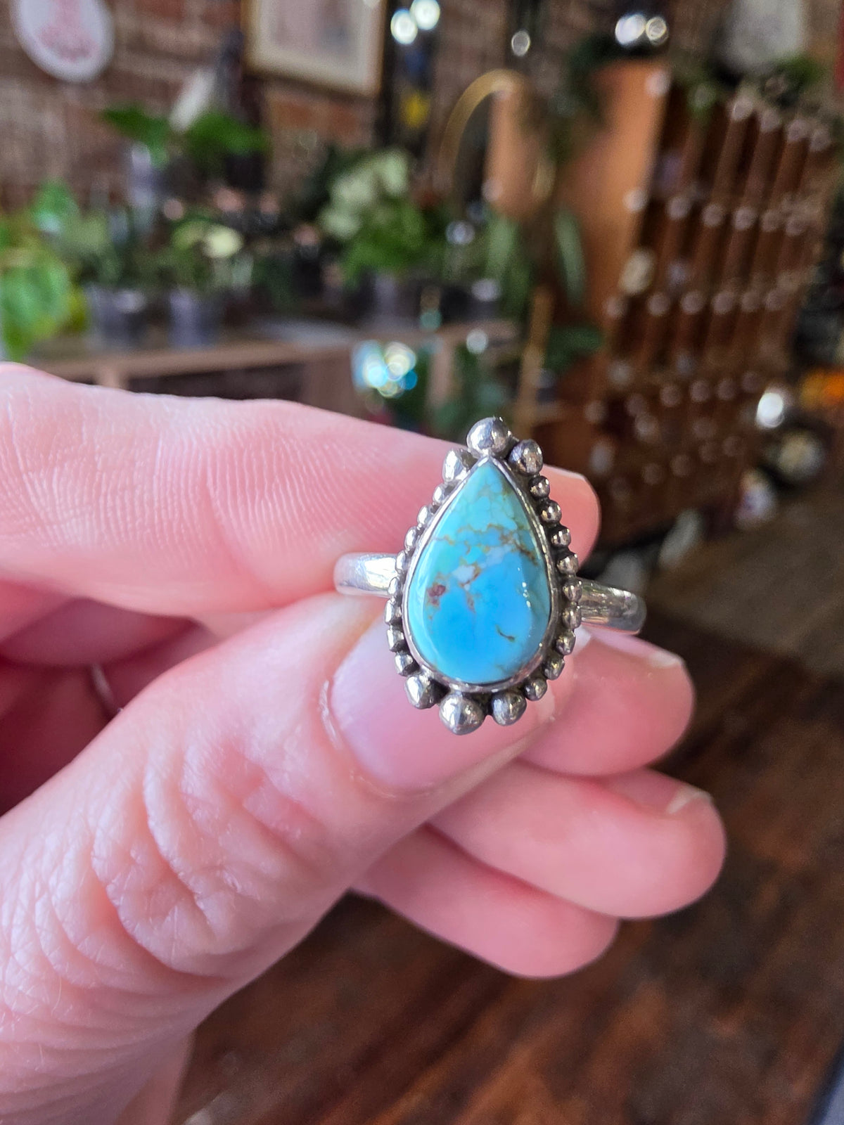 Golden Hills Turquoise Ring Size 6.5