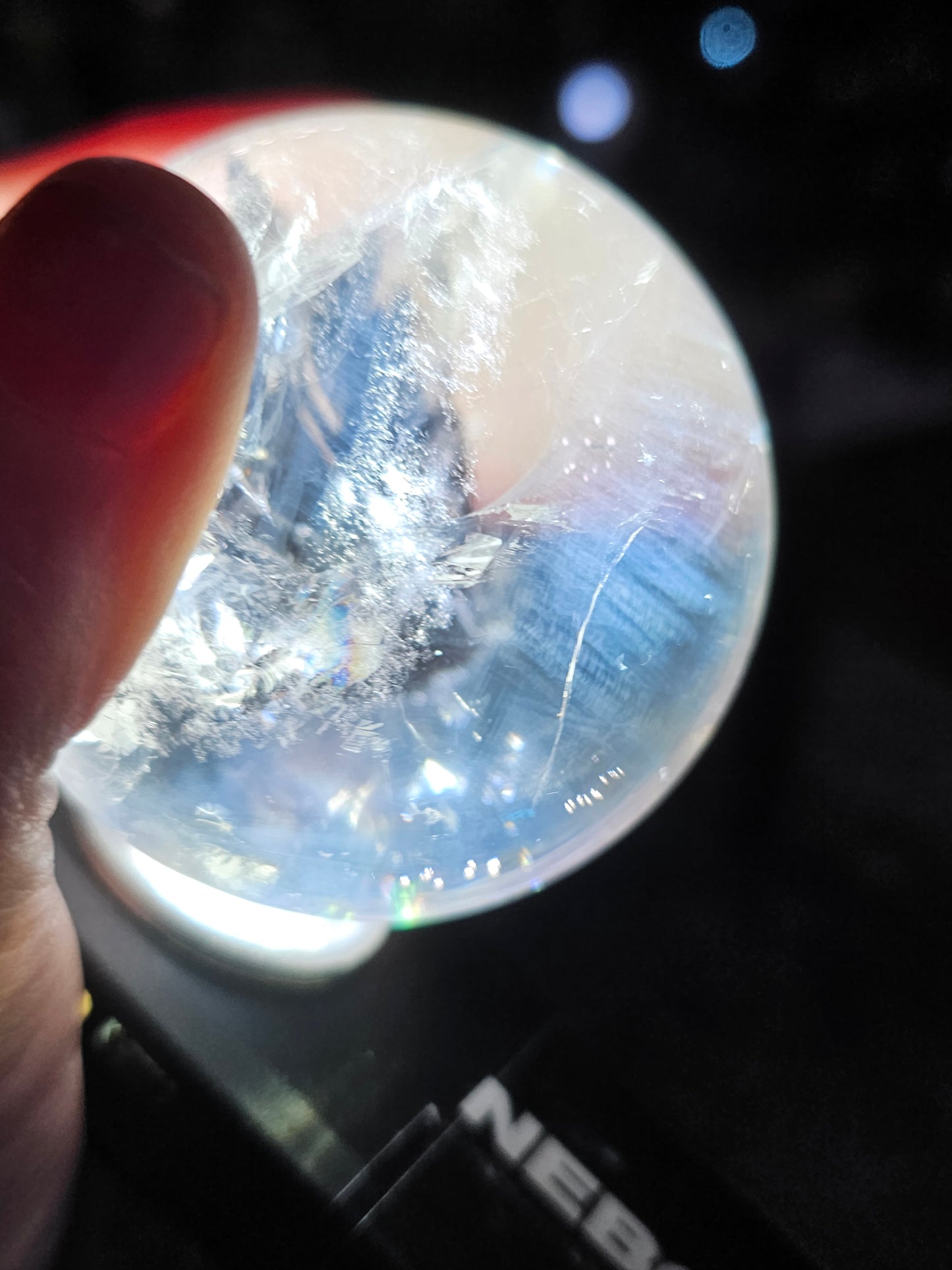 Blue Needle Quartz Sphere