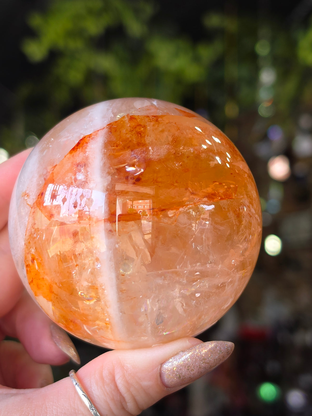 Fire Quartz Sphere