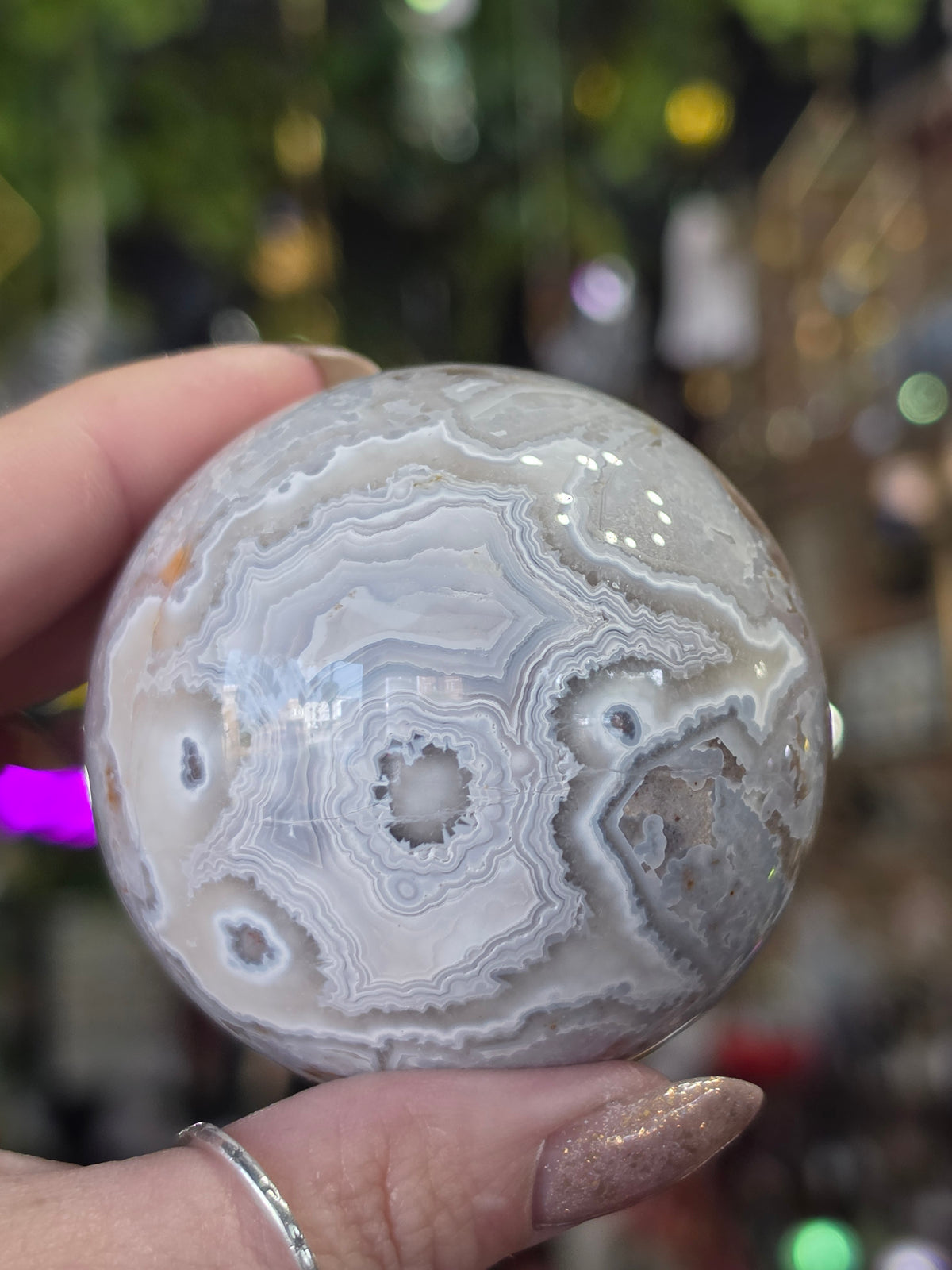 Laguna Lace Agate Sphere