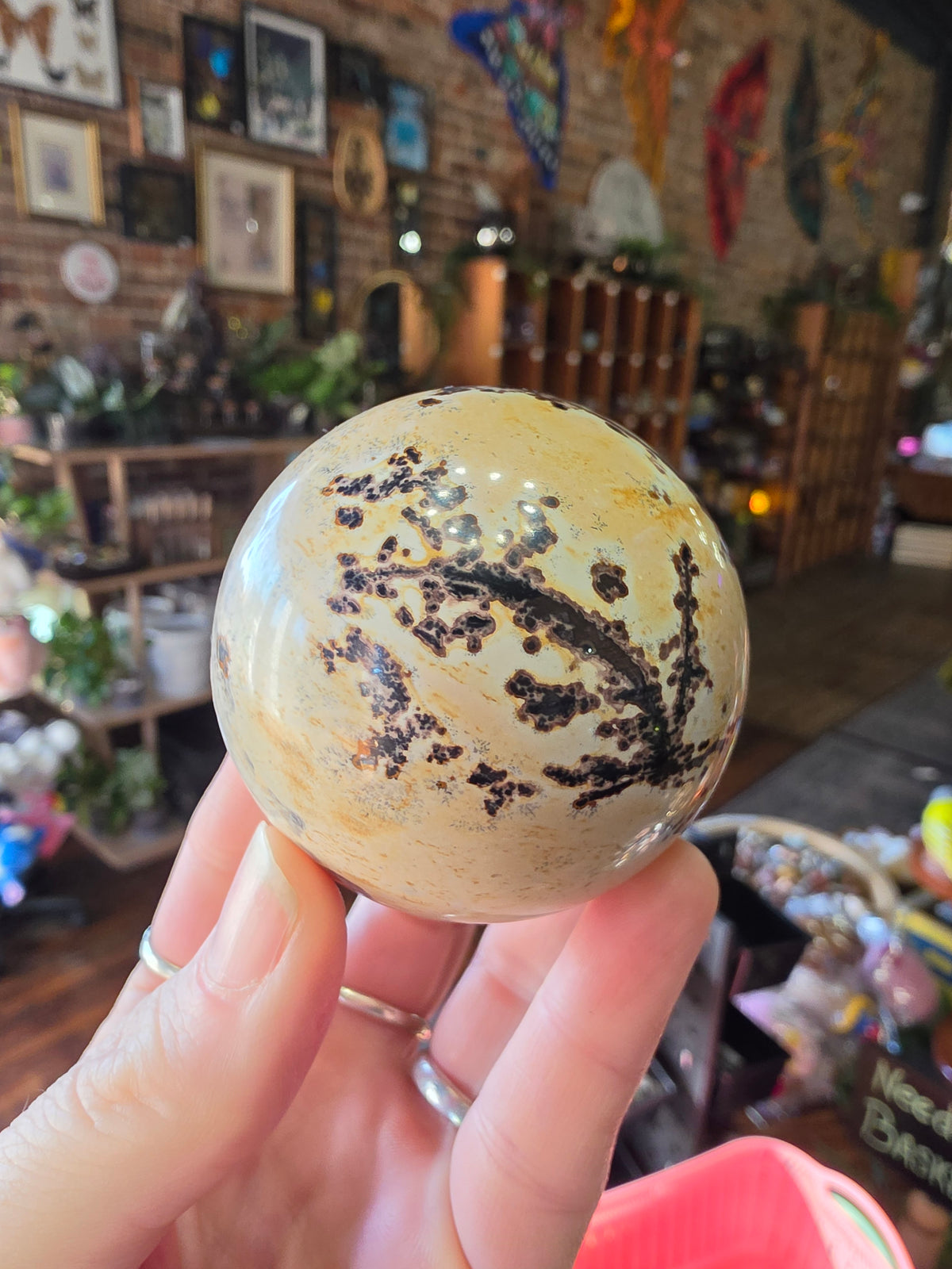 Dendritic Jasper Sphere