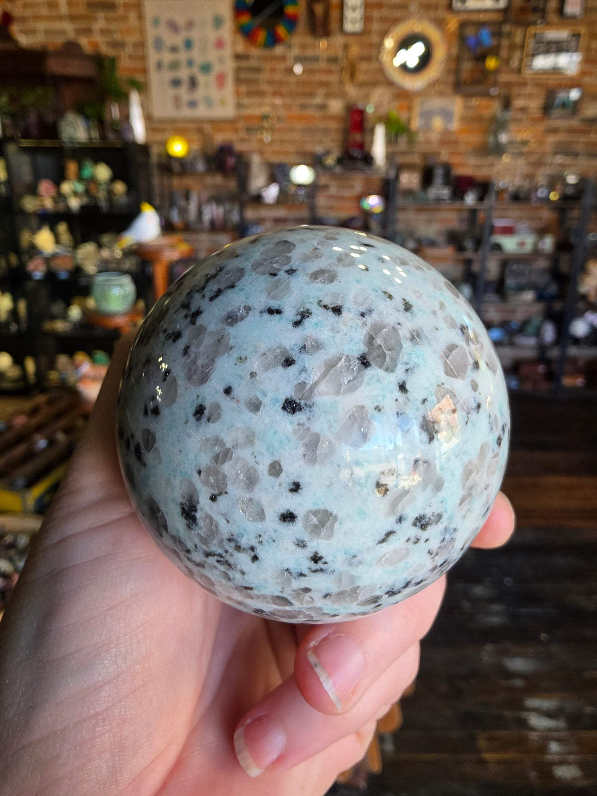 Kiwi Jasper Sphere