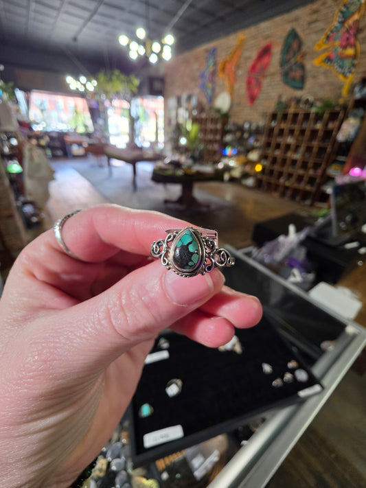 Tibetan Turquoise Ring Size 12