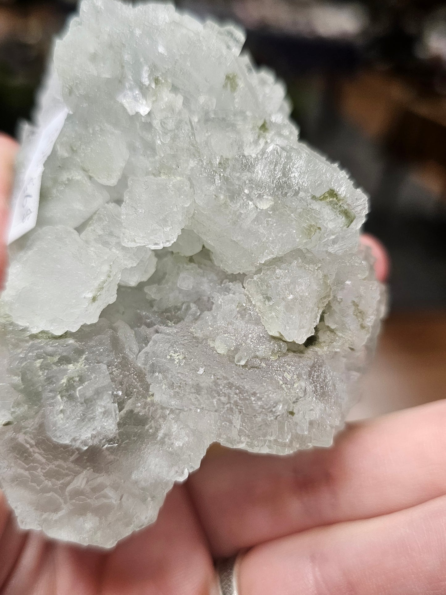 Green Stepped Cubic Fluorite