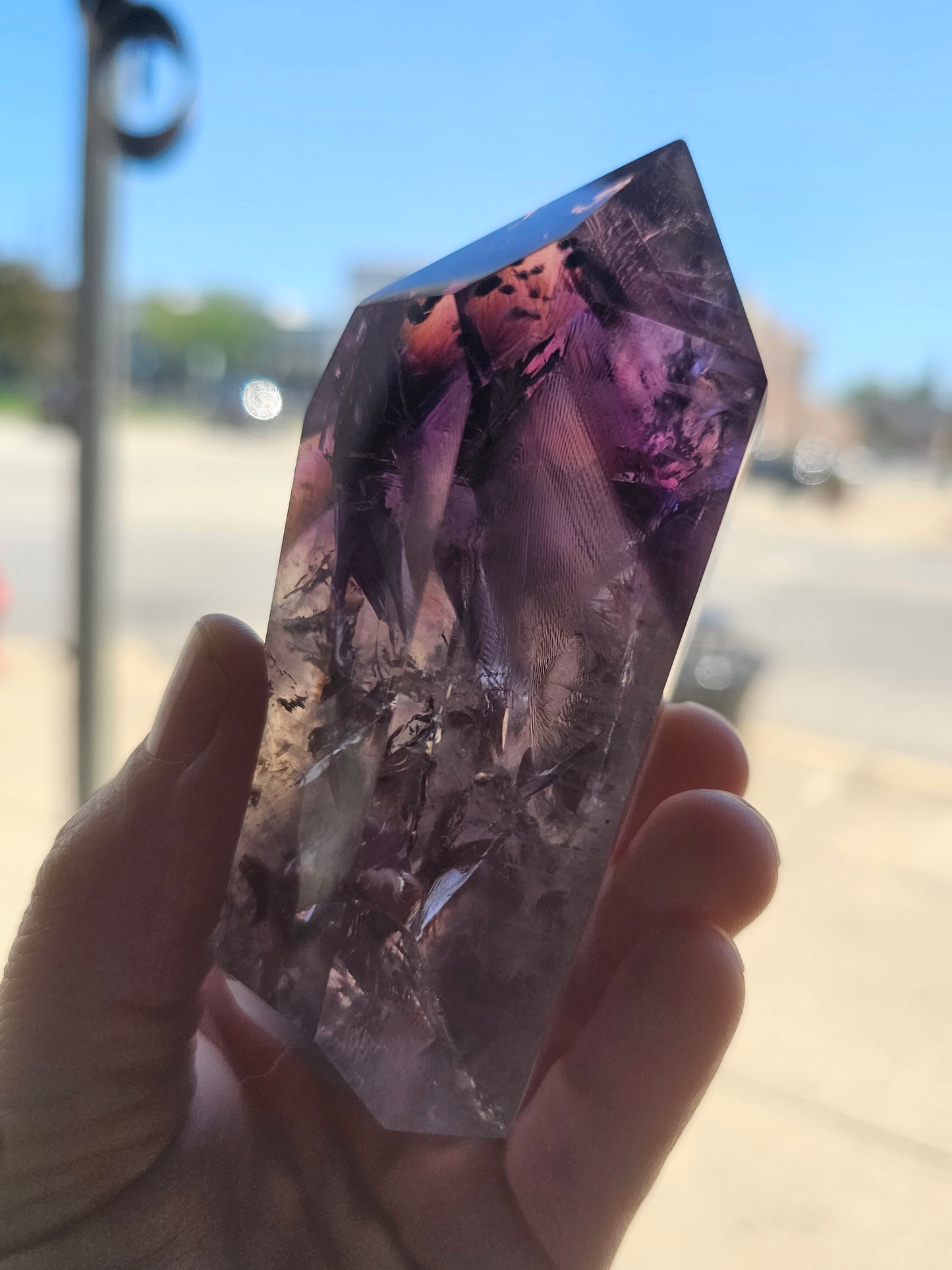 Polished Amethyst Point