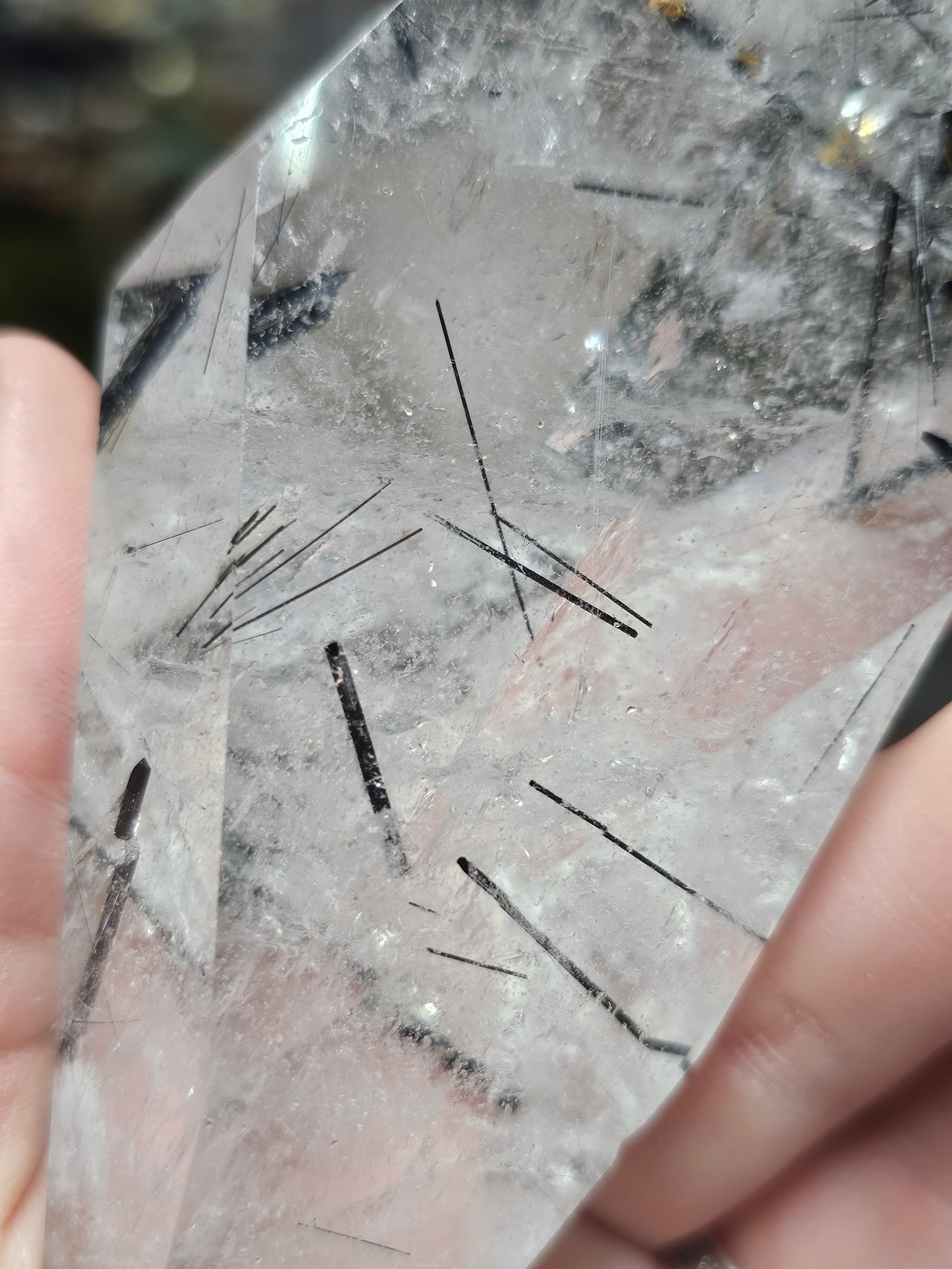 Black Tourmaline in Quartz
