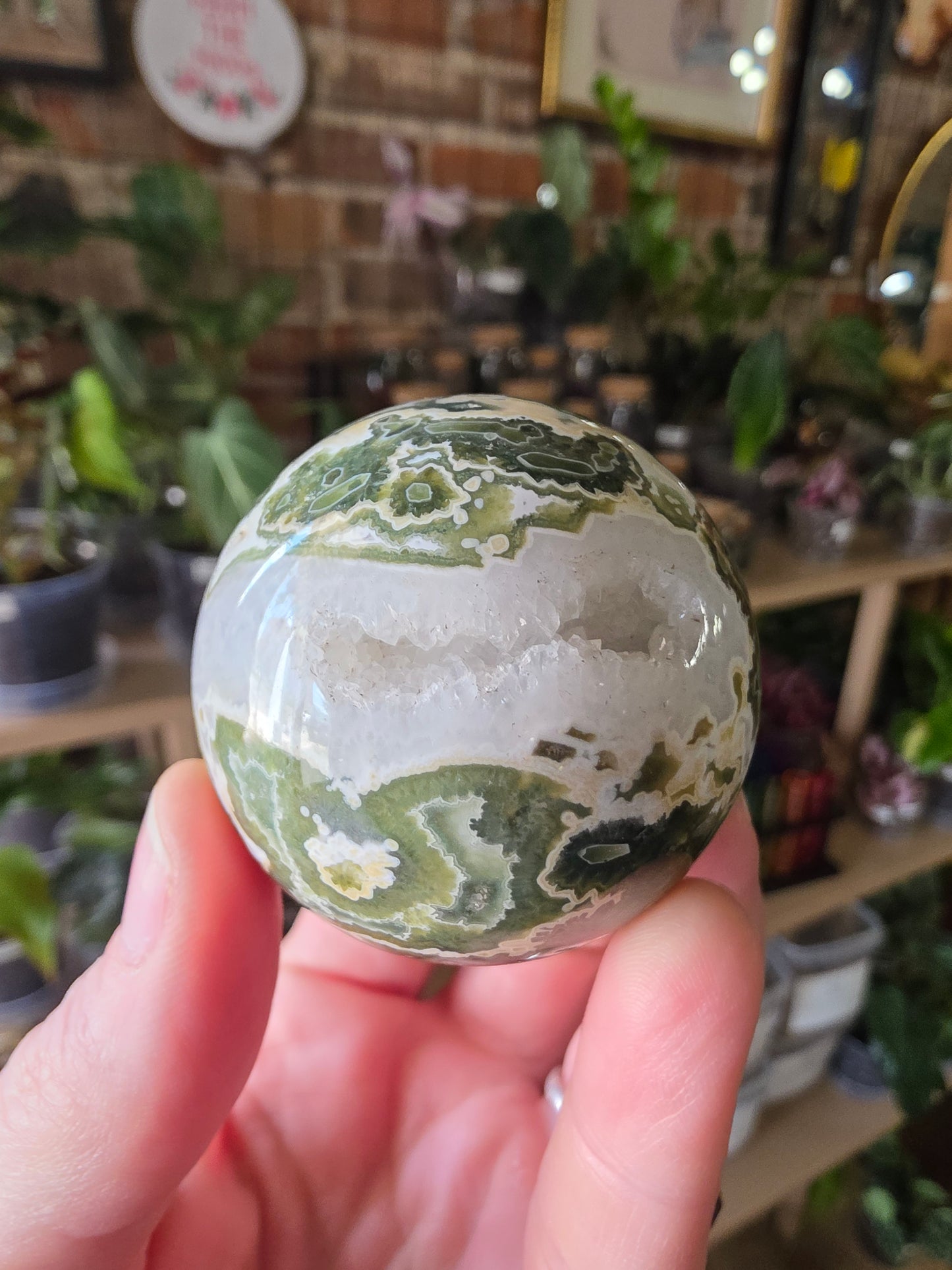 7th Vein Ocean Jasper Sphere