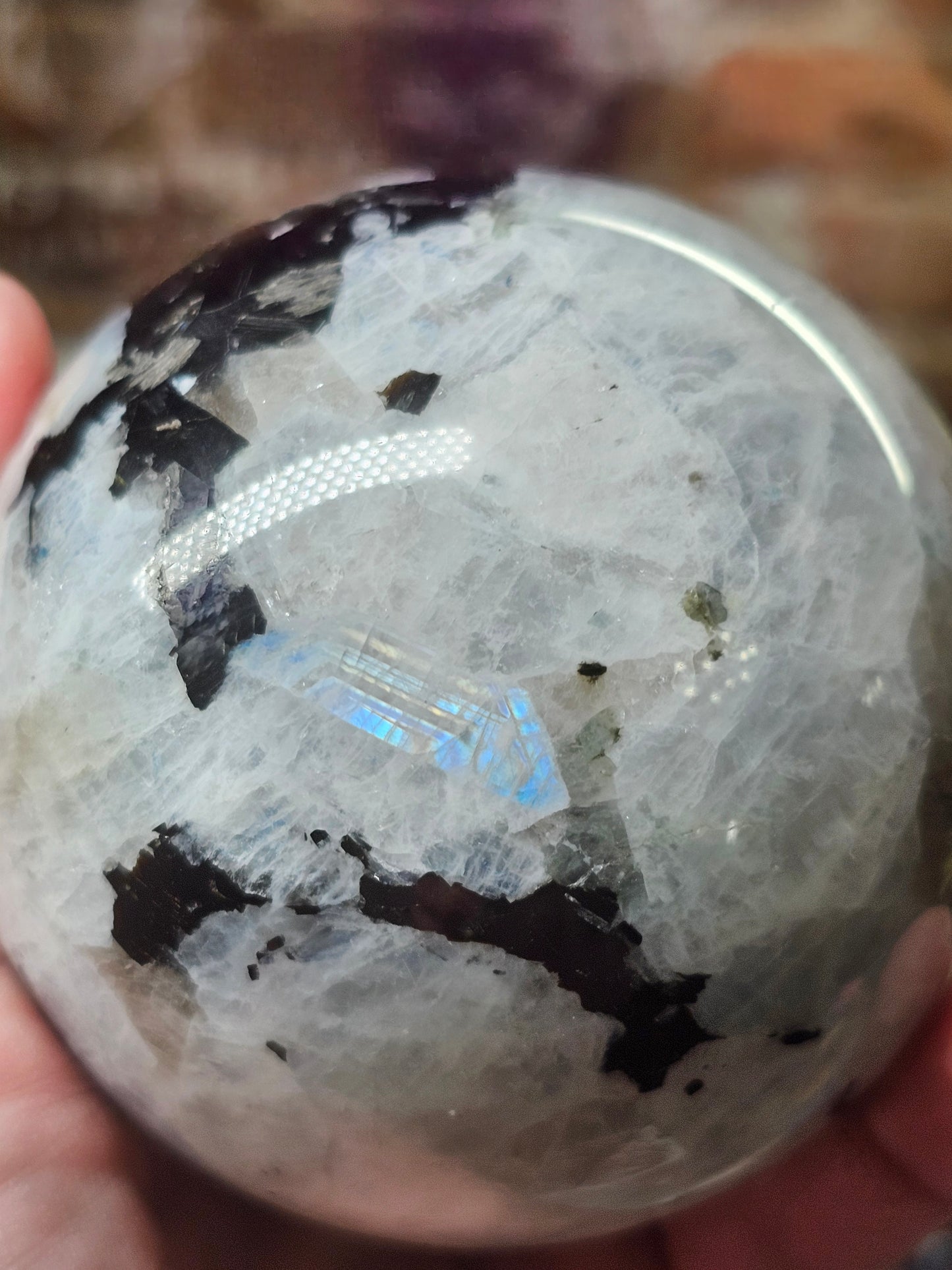 Rainbow Moonstone Sphere