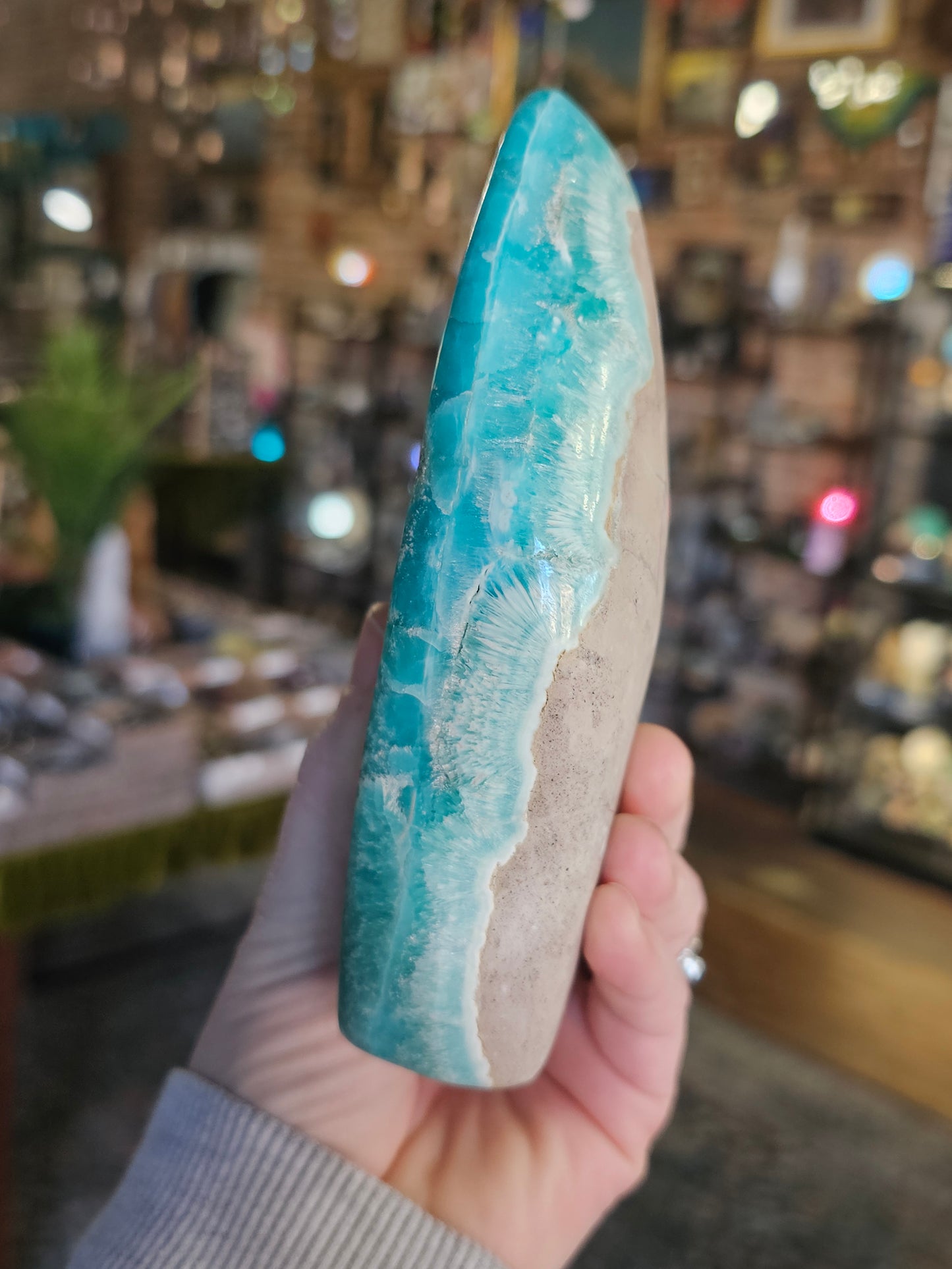 Blue Aragonite Freeform