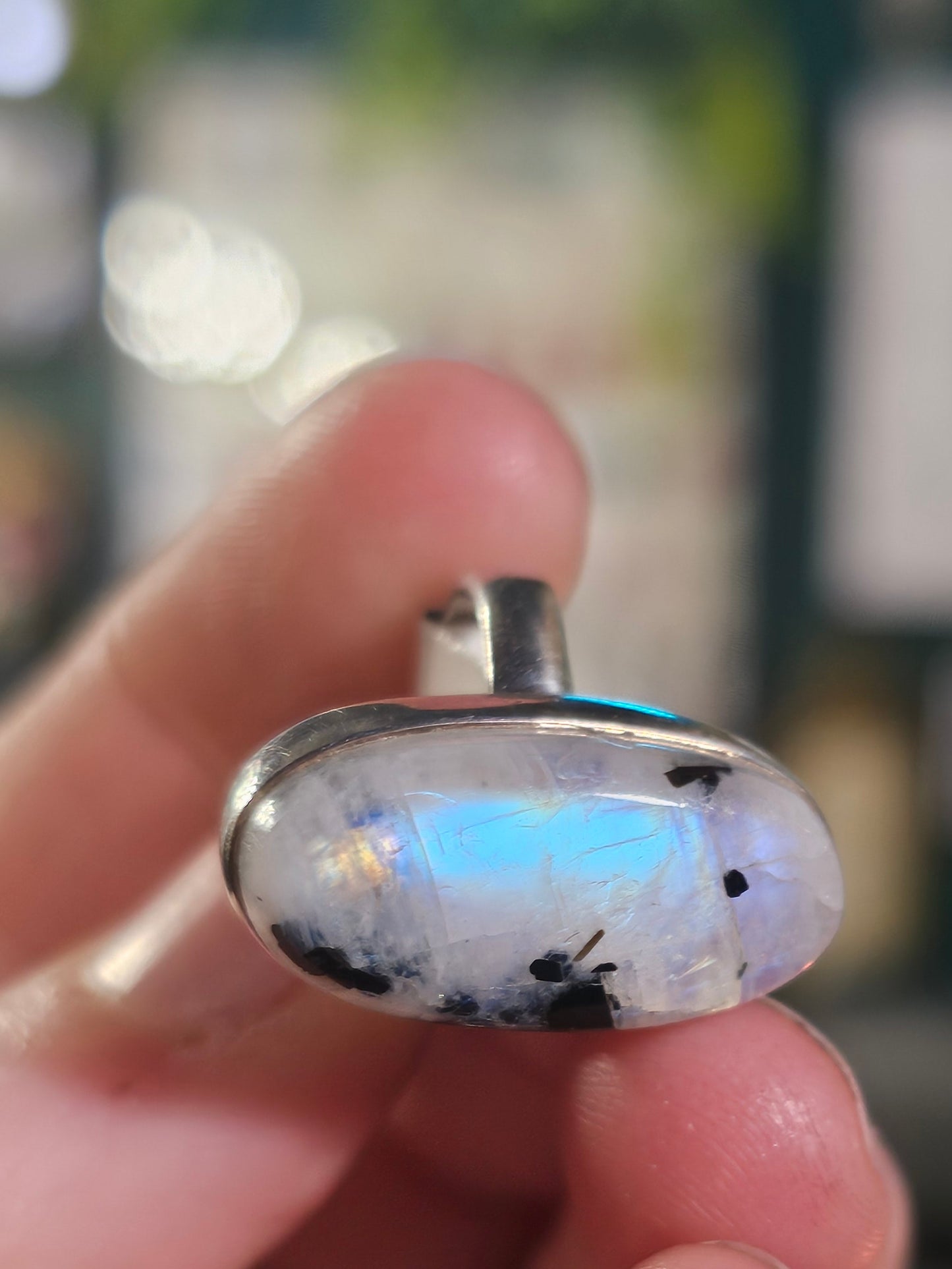 Size 5.5 Rainbow Moonstone Ring