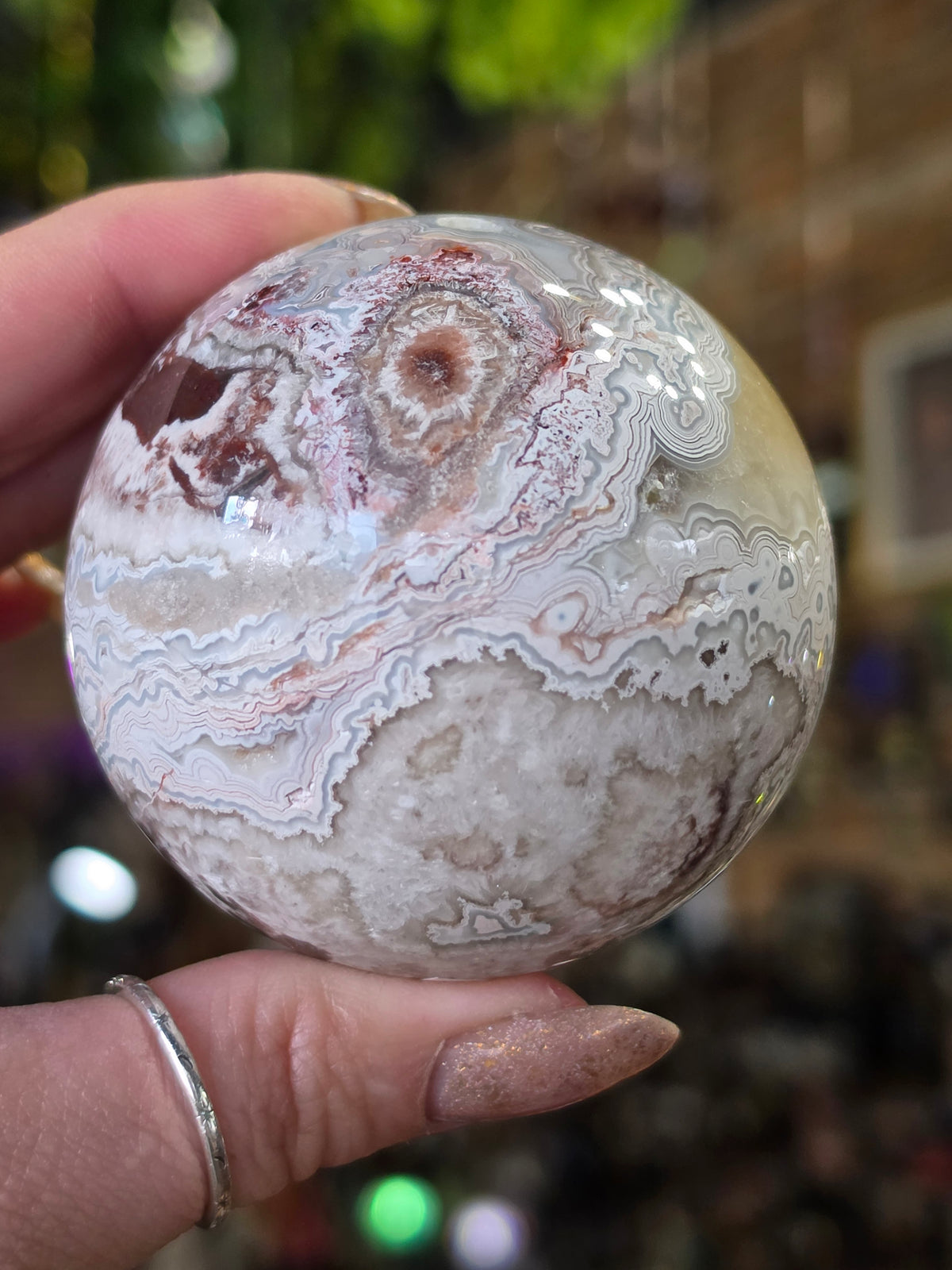 Laguna Lace Agate Sphere