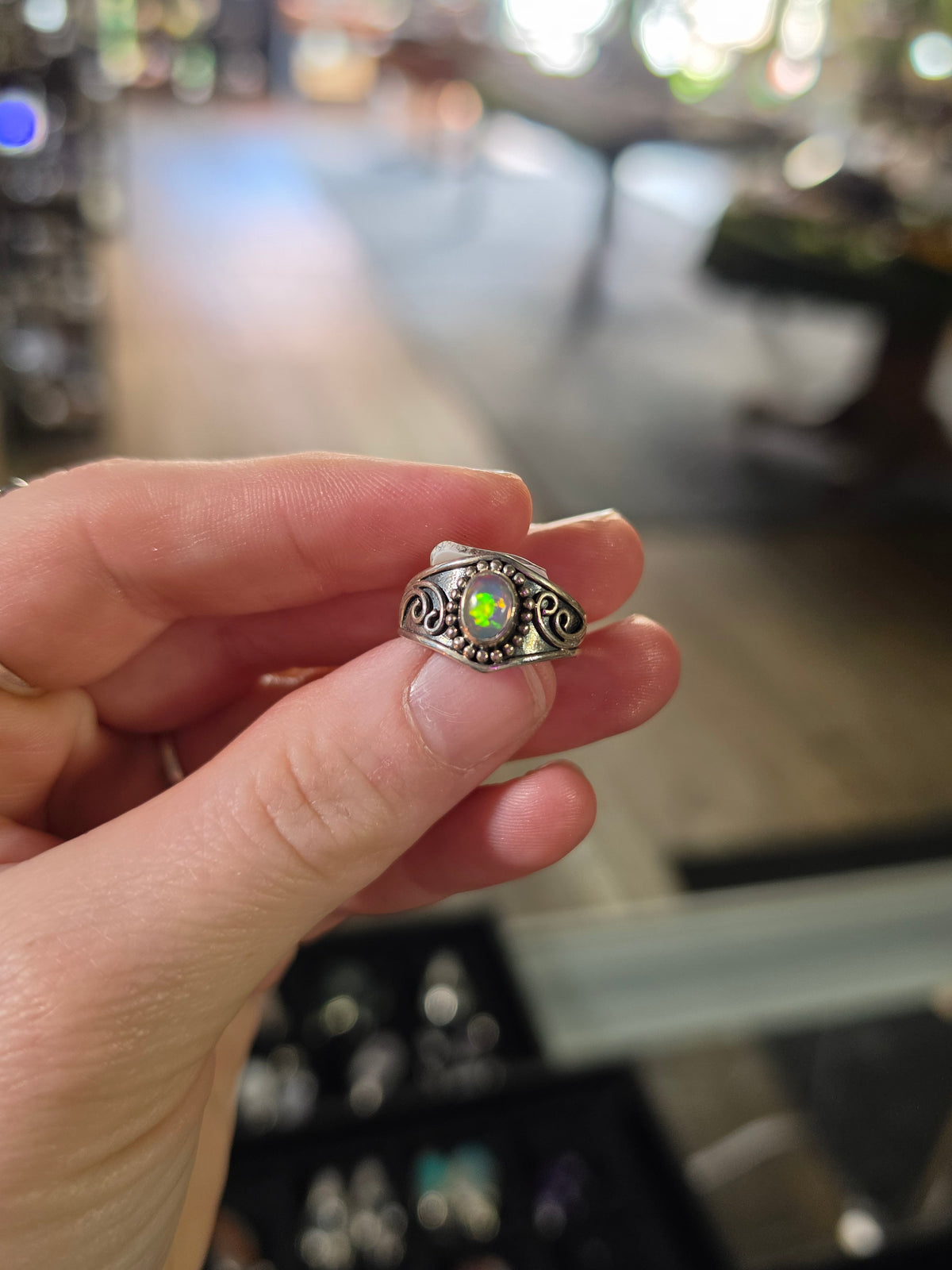 Ethiopian Opal Ring Size 8