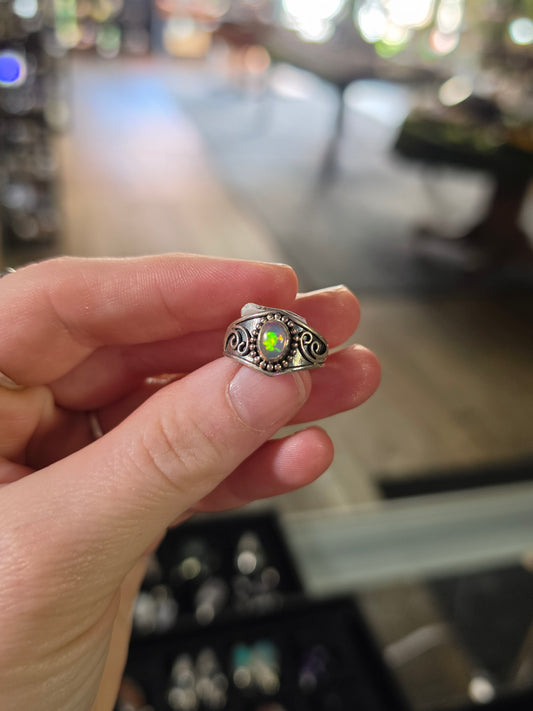 Ethiopian Opal Ring Size 8