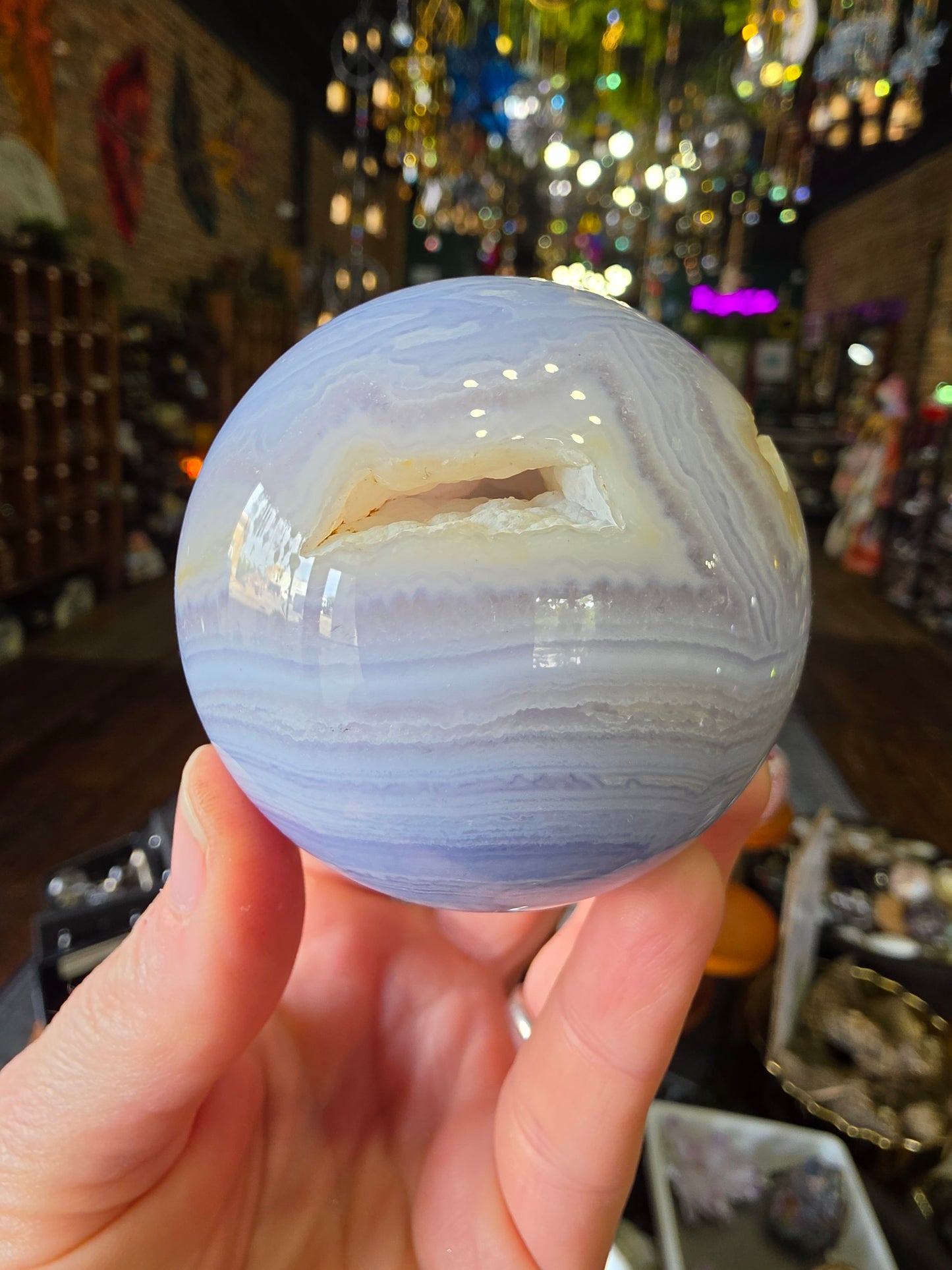 Blue Lace Agate Sphere