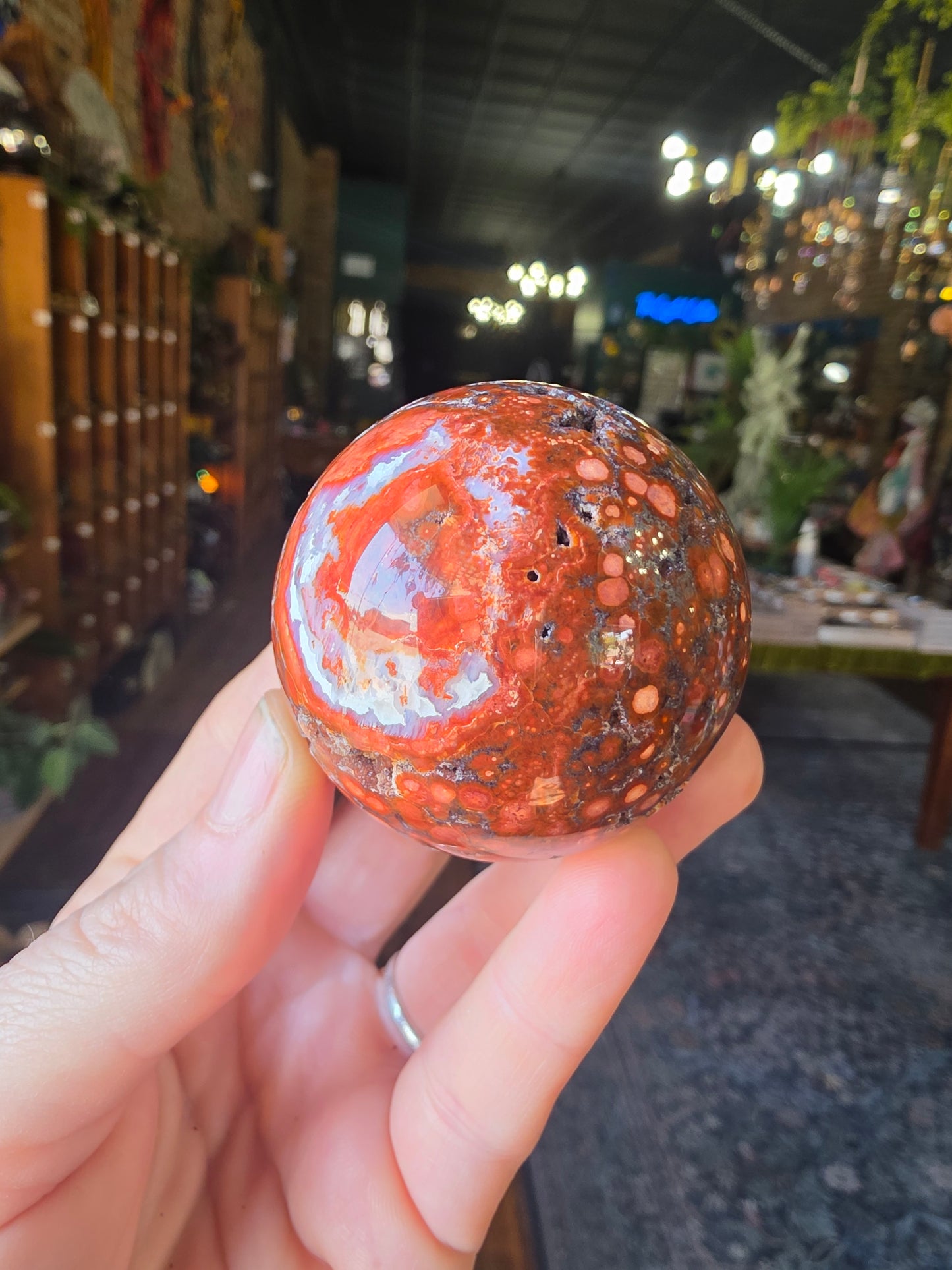 Poppy Jasper Sphere