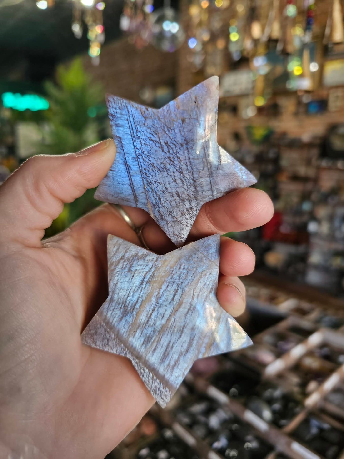 Belomorite Moonstone Stars