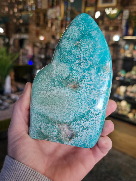 Blue Aragonite Freeform