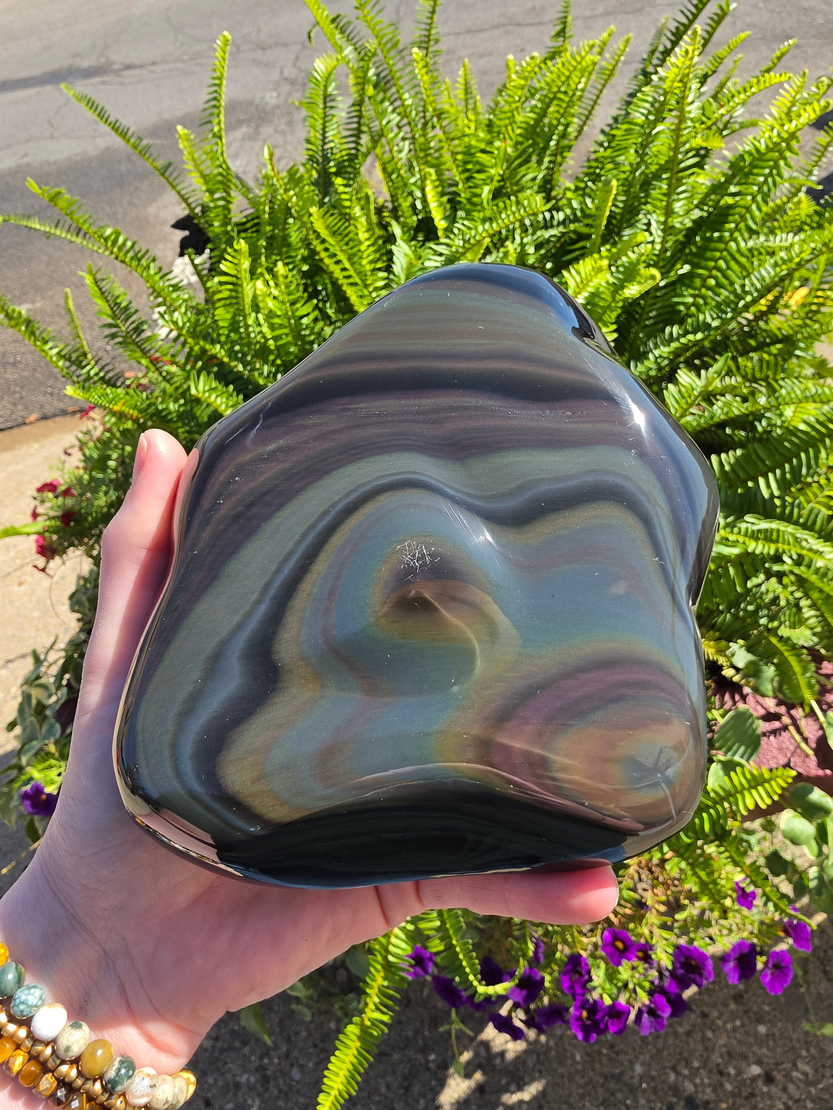 Rainbow Obsidian Freeform