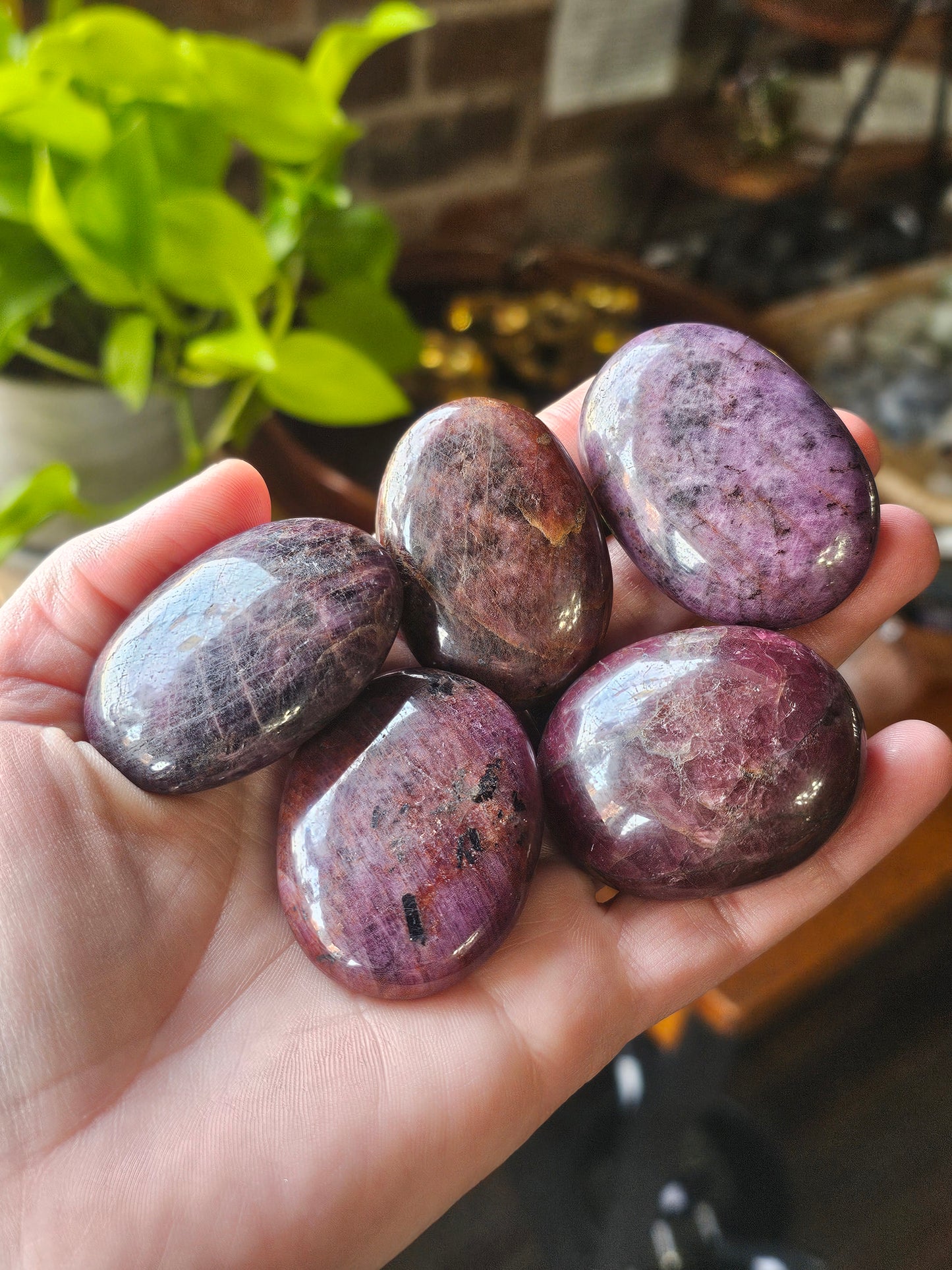 Medium Ruby Palm Stone