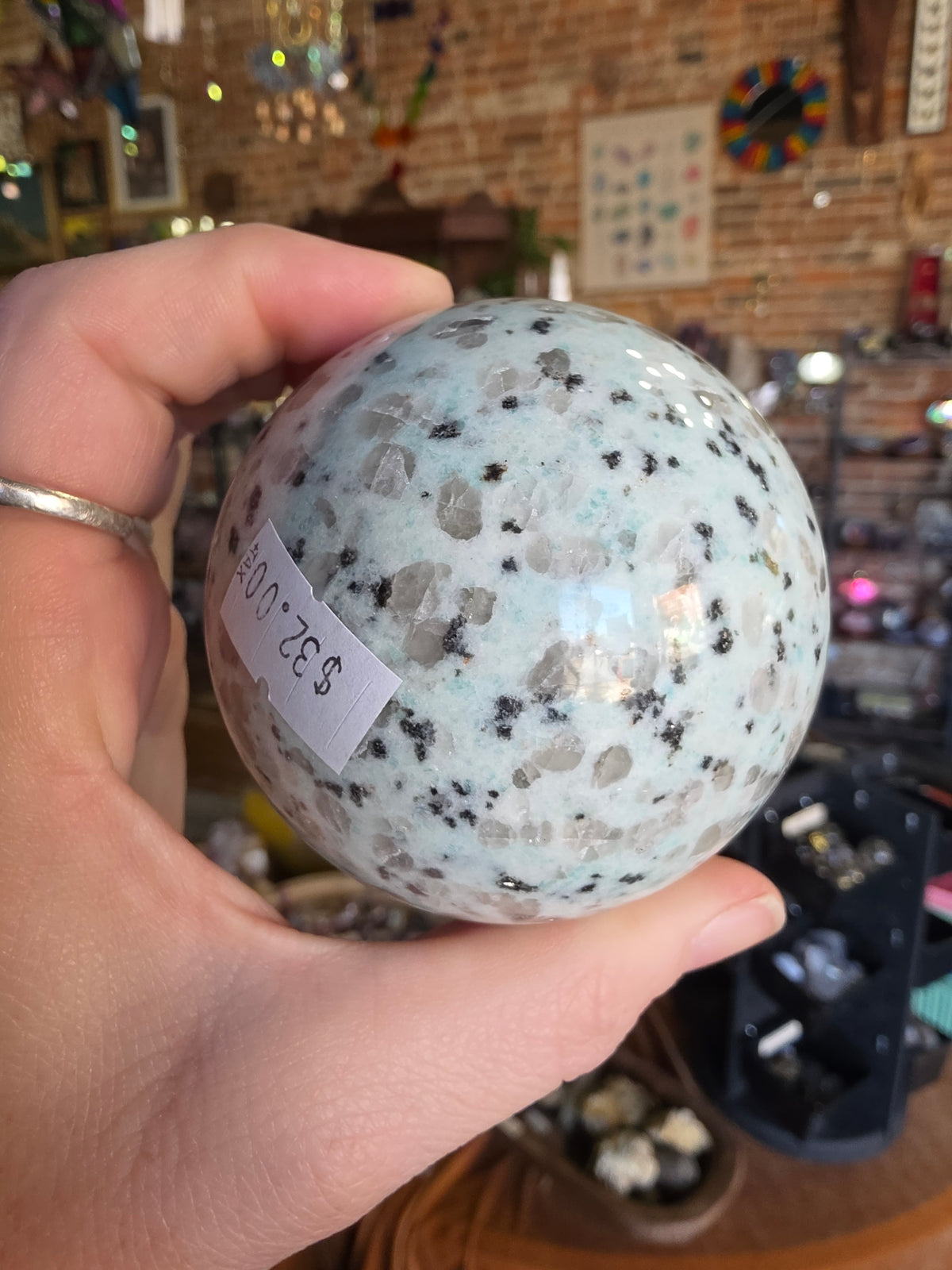 Kiwi Jasper Sphere