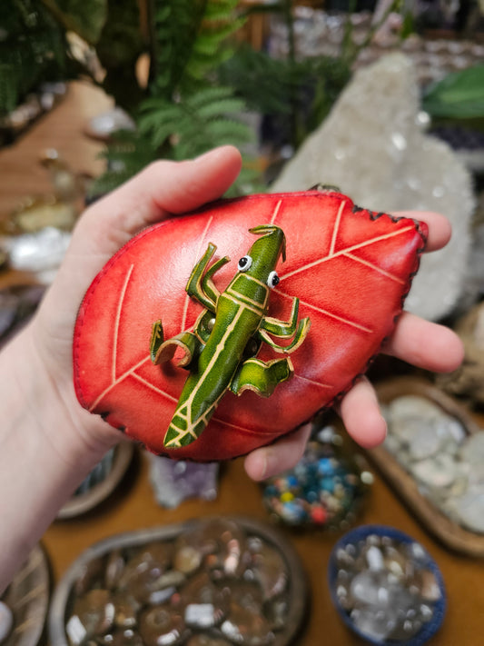 Grasshopper coin purse